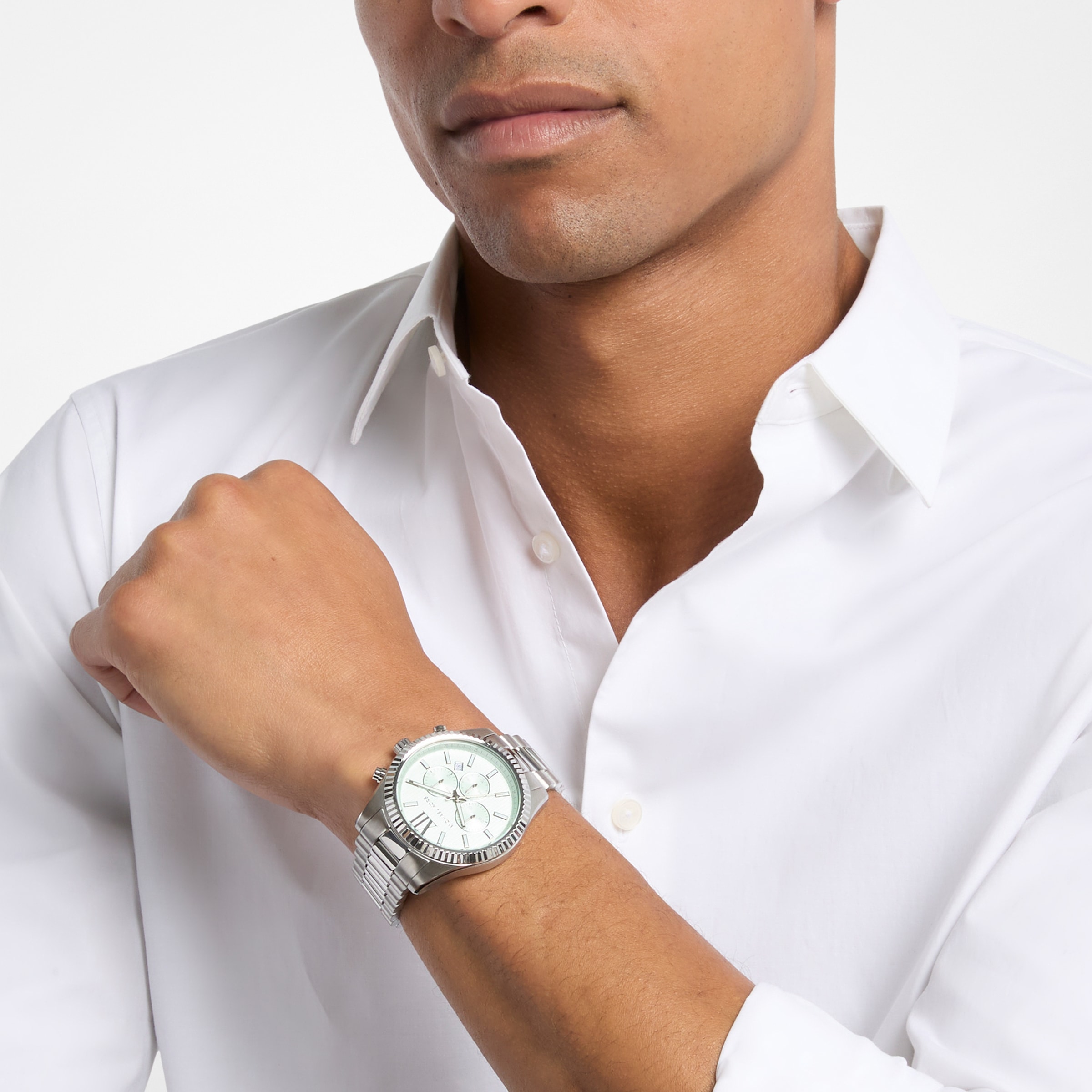 MICHAEL KORS Chronograph »Lexington« Quarzuhr, Armbanduhr, Herrenuhr, Edelstahlarmband, analog, Tag