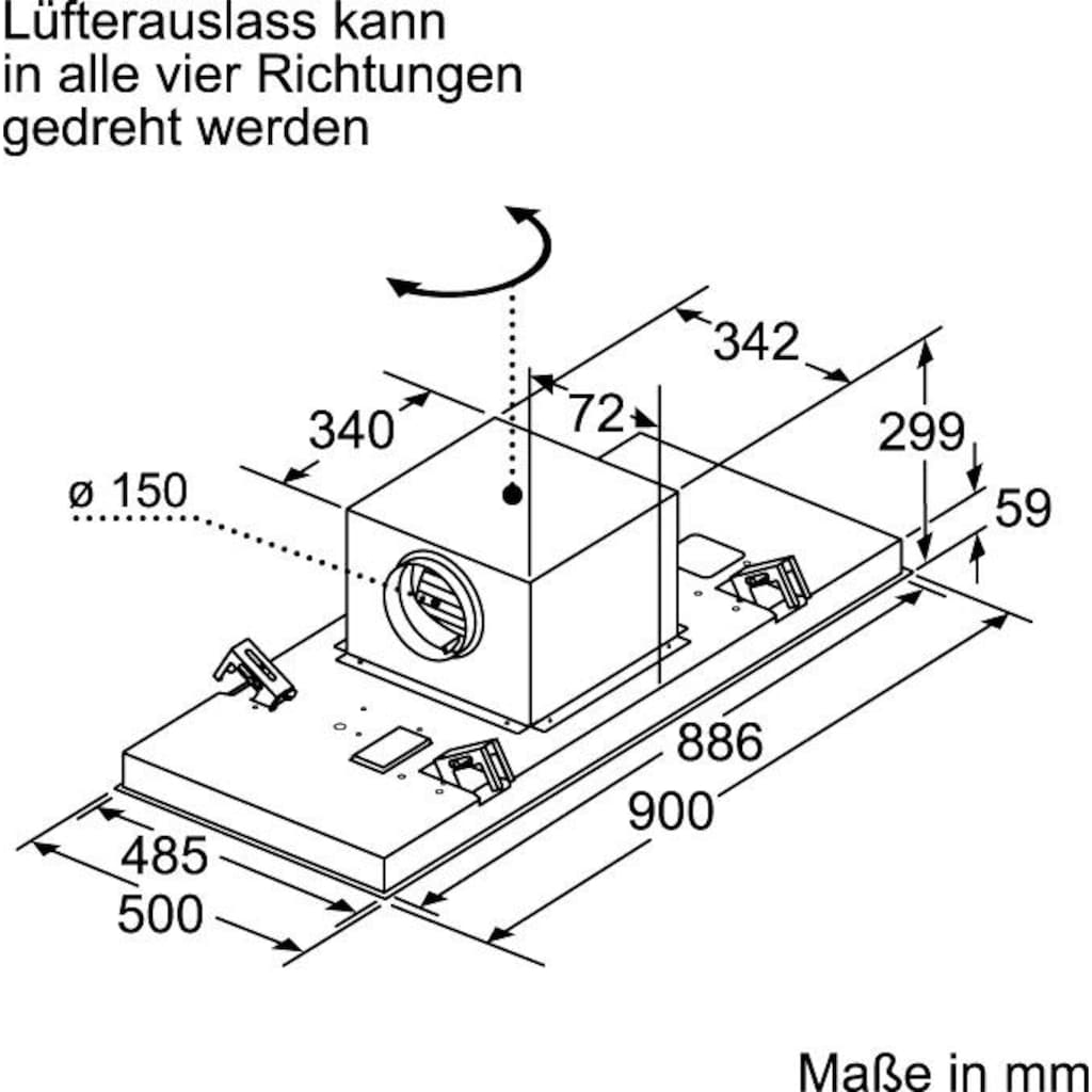 NEFF Deckenhaube »I95CAQ6N0«, Serie N 50