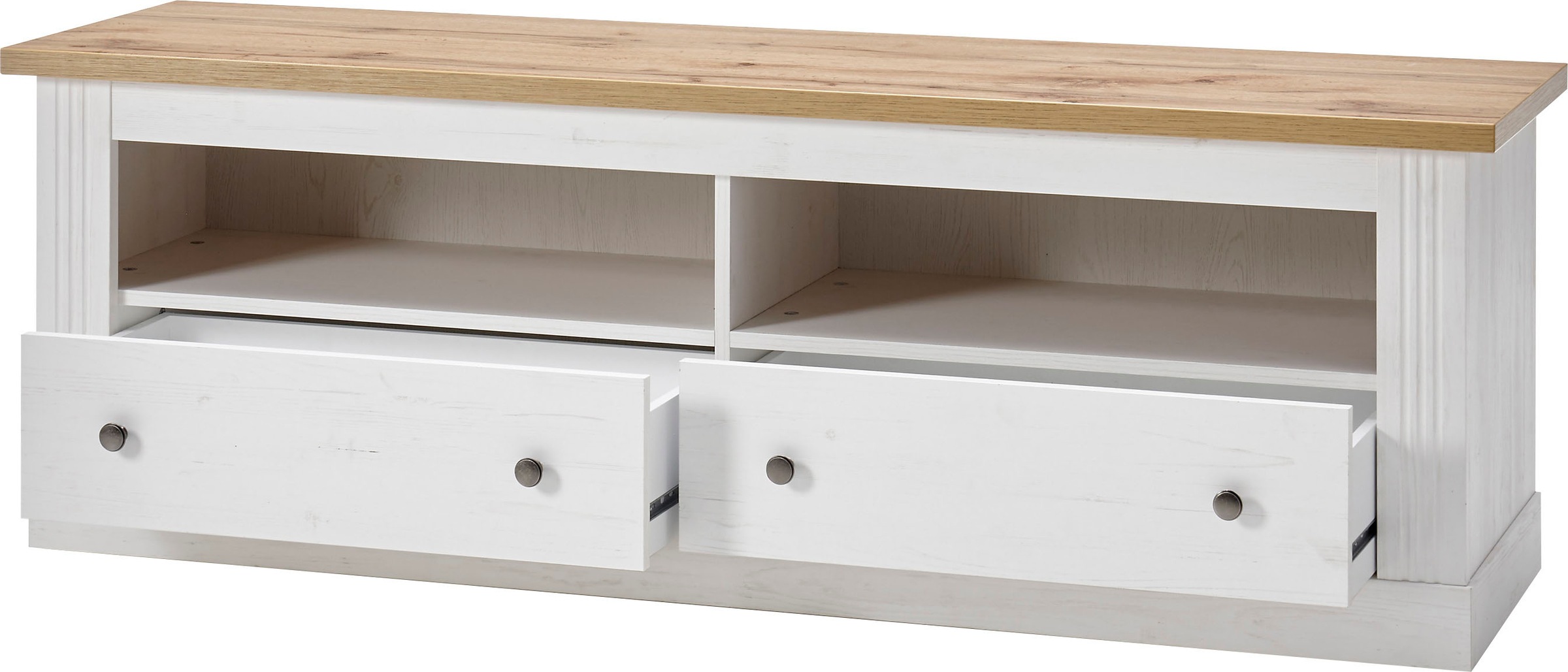 Home affaire Lowboard »Westminster TOPSELLER!«, (Breite ca. 152cm), Fernsehtisch in romantischem Landhausstil