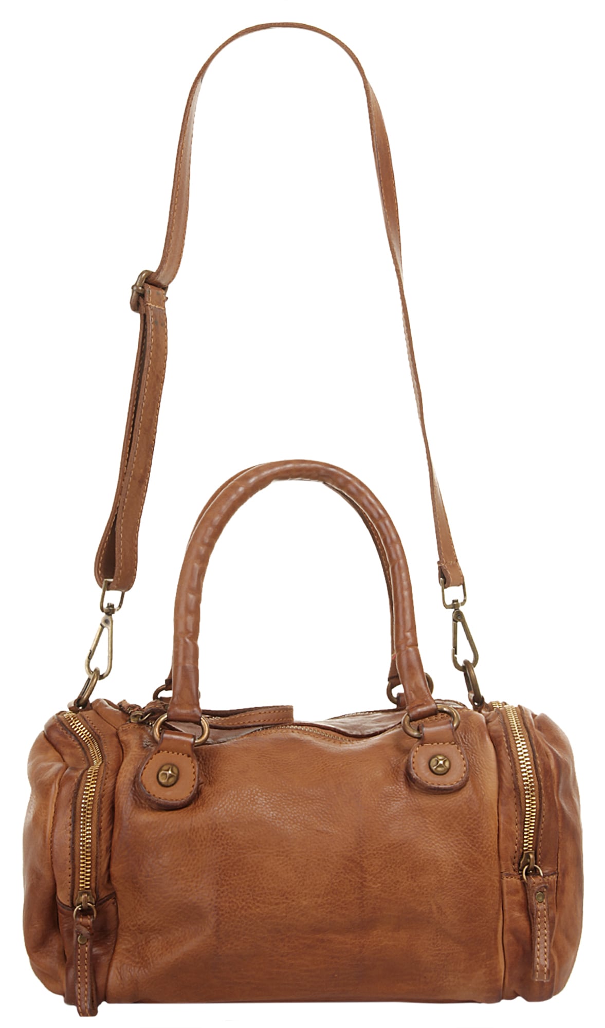 X-Zone Henkeltasche, echt Leder, Made in Italy