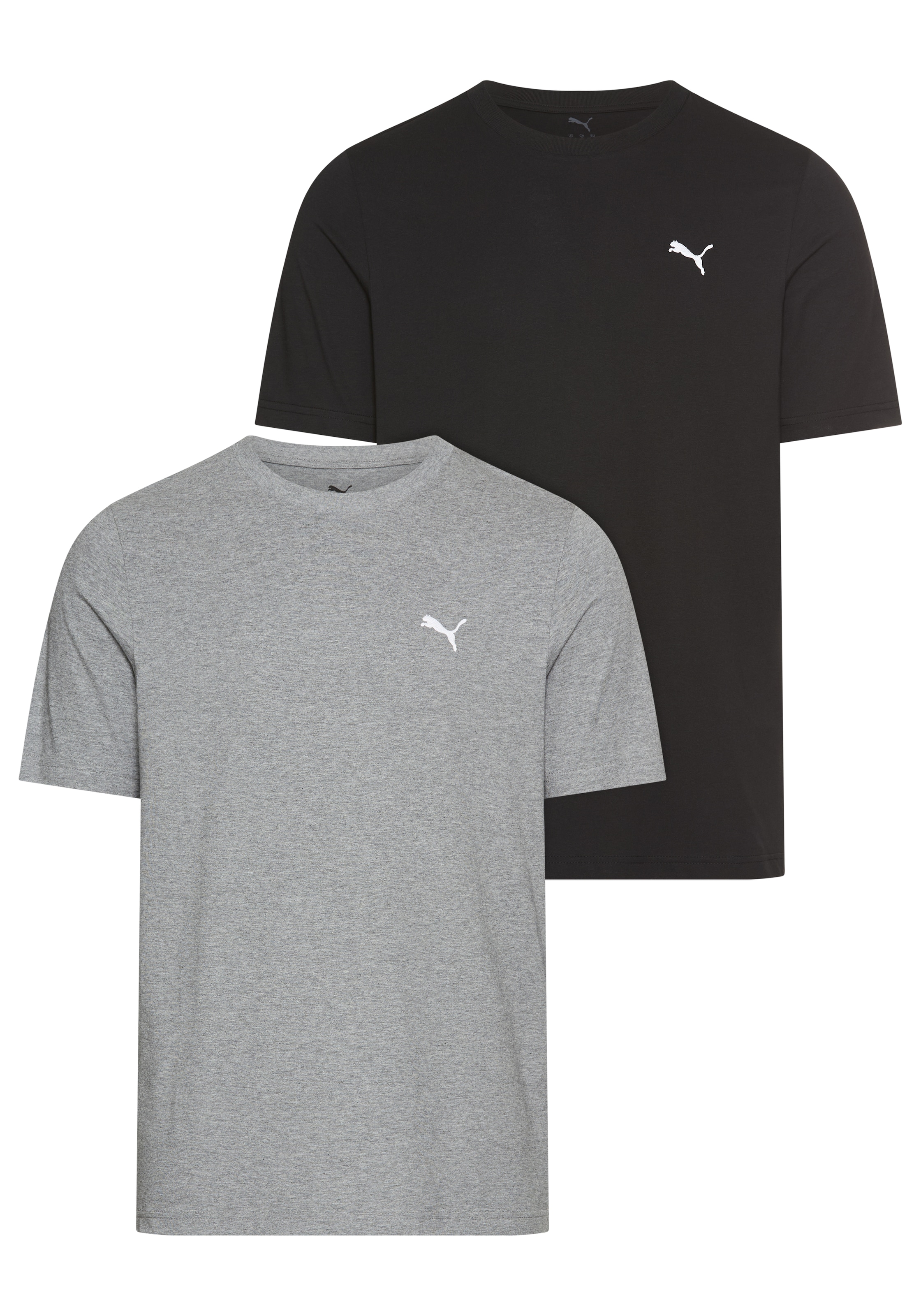 PUMA T-Shirt "ESS LOGO TEE MULTIPACK M", 2 Stk. Doppelpack, 2 Stück günstig online kaufen