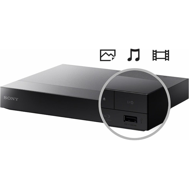 Sony Blu-ray-Player »BDP-S6700«, 4k Ultra HD, Miracast (Wi-Fi Alliance)-LAN  (Ethernet)-WLAN, 3D-fähig-4K Upscaling, Full HD | BAUR