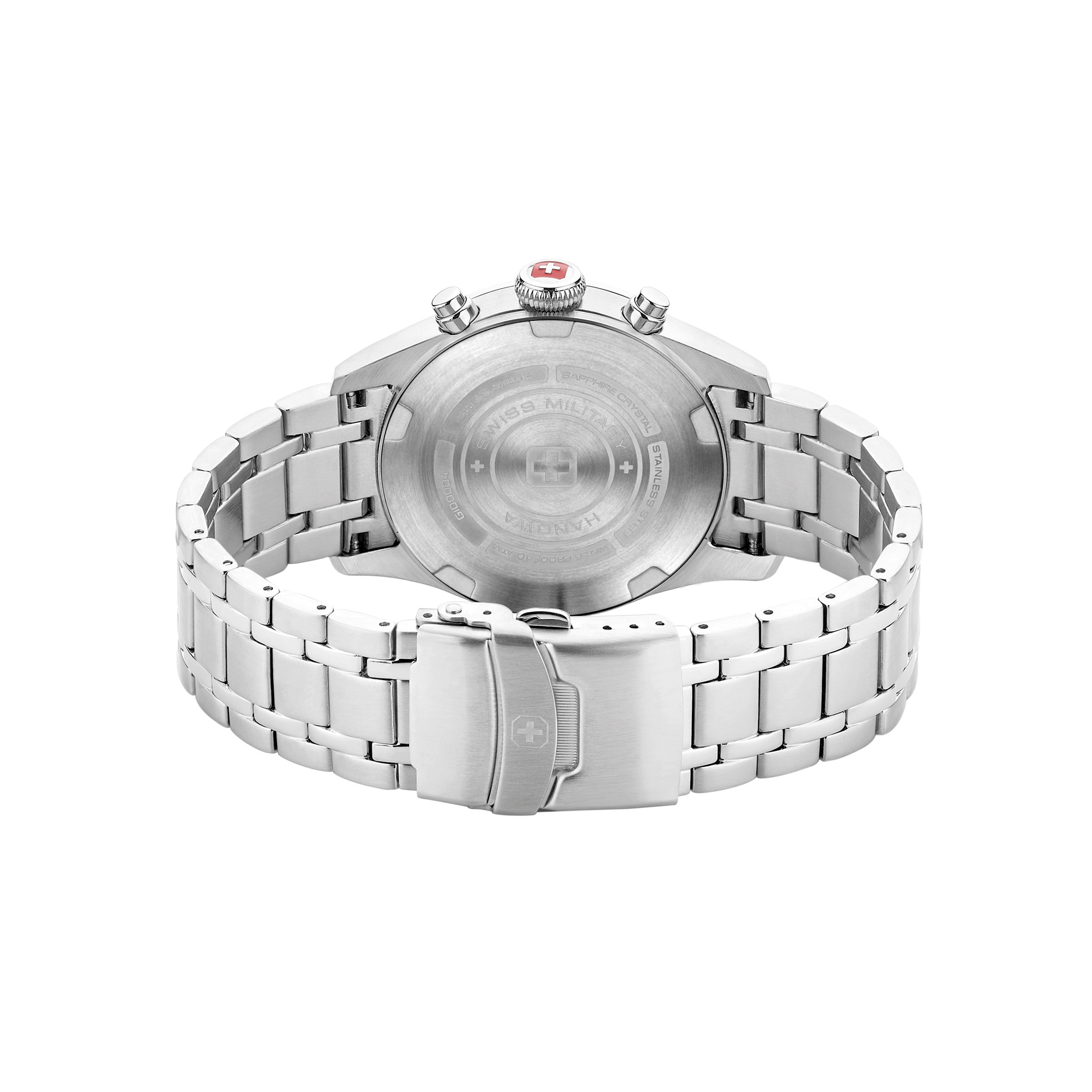 Swiss Military Hanowa Chronograph »Thunderbolt Chrono« Quarzuhr, Armbanduhr, Herrenuhr, Swiss Made, Edelstahlarmband, analog
