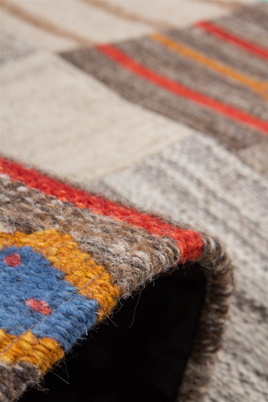 Kayoom Teppich »Radical 220«, rechteckig, 15 mm Höhe, Handgewebter Jacquard-Kilim, hochwertige Materialmischung