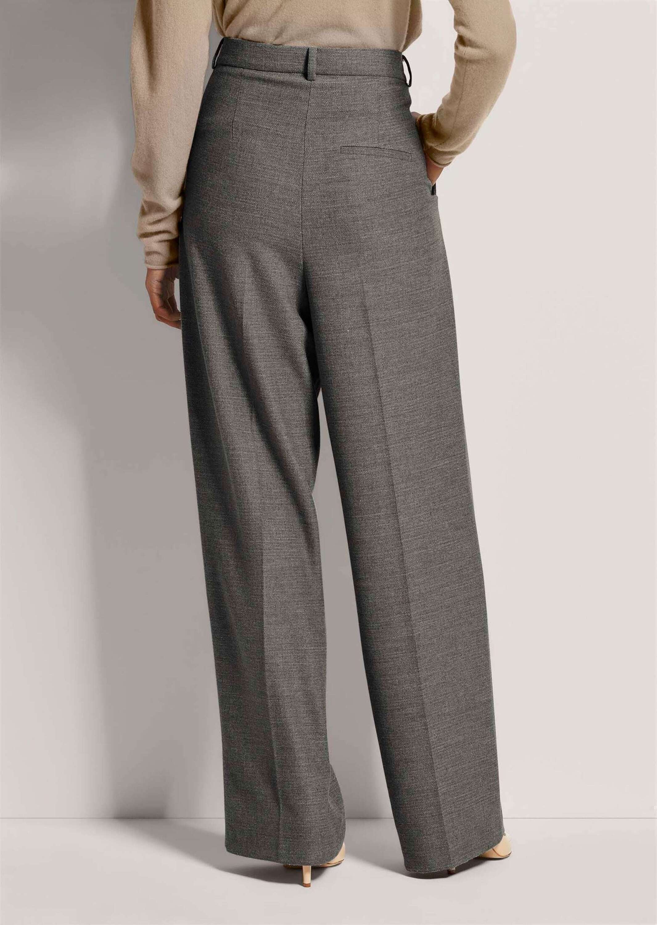 MADELEINE Bundfaltenhose »Palazzohose Weite Bundfaltenhose mit Formbund«  Weite Bundfaltenhose mit Bügelfalte