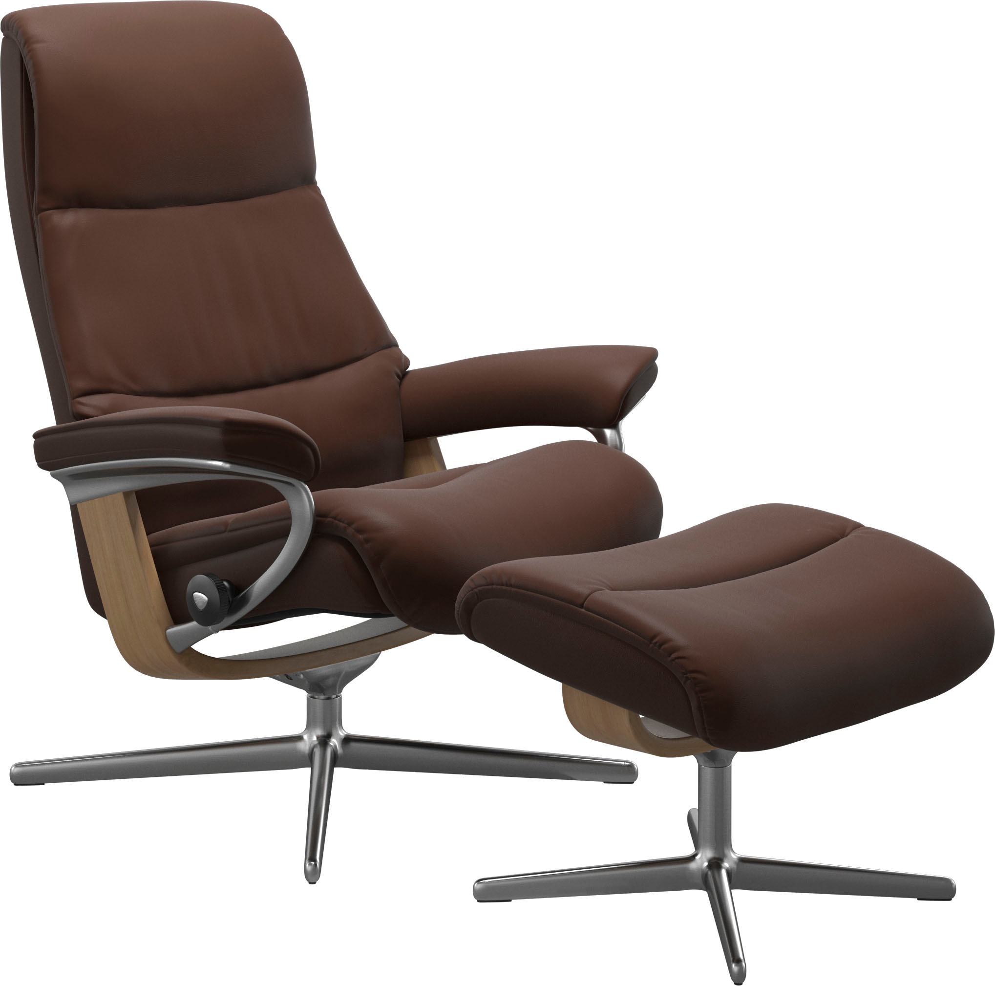 Stressless® Relaxsessel »View«, mit Cross Base, Größe S, M & L, Holzakzent Eiche