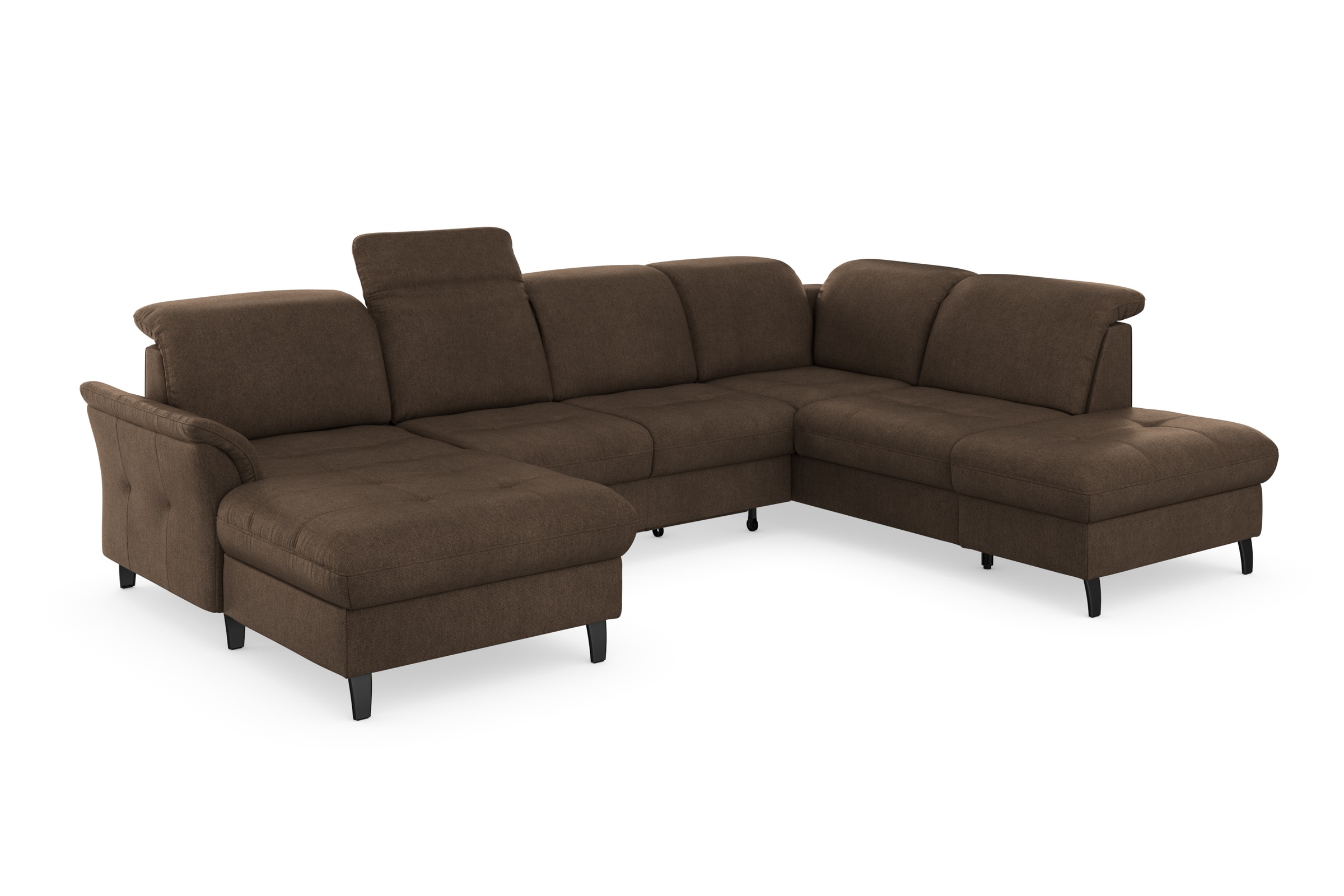sit&more Wohnlandschaft »Maggiore U-Form«, wahlweise mit Kopfteilverstellung, Bettfunktion und Stauraum