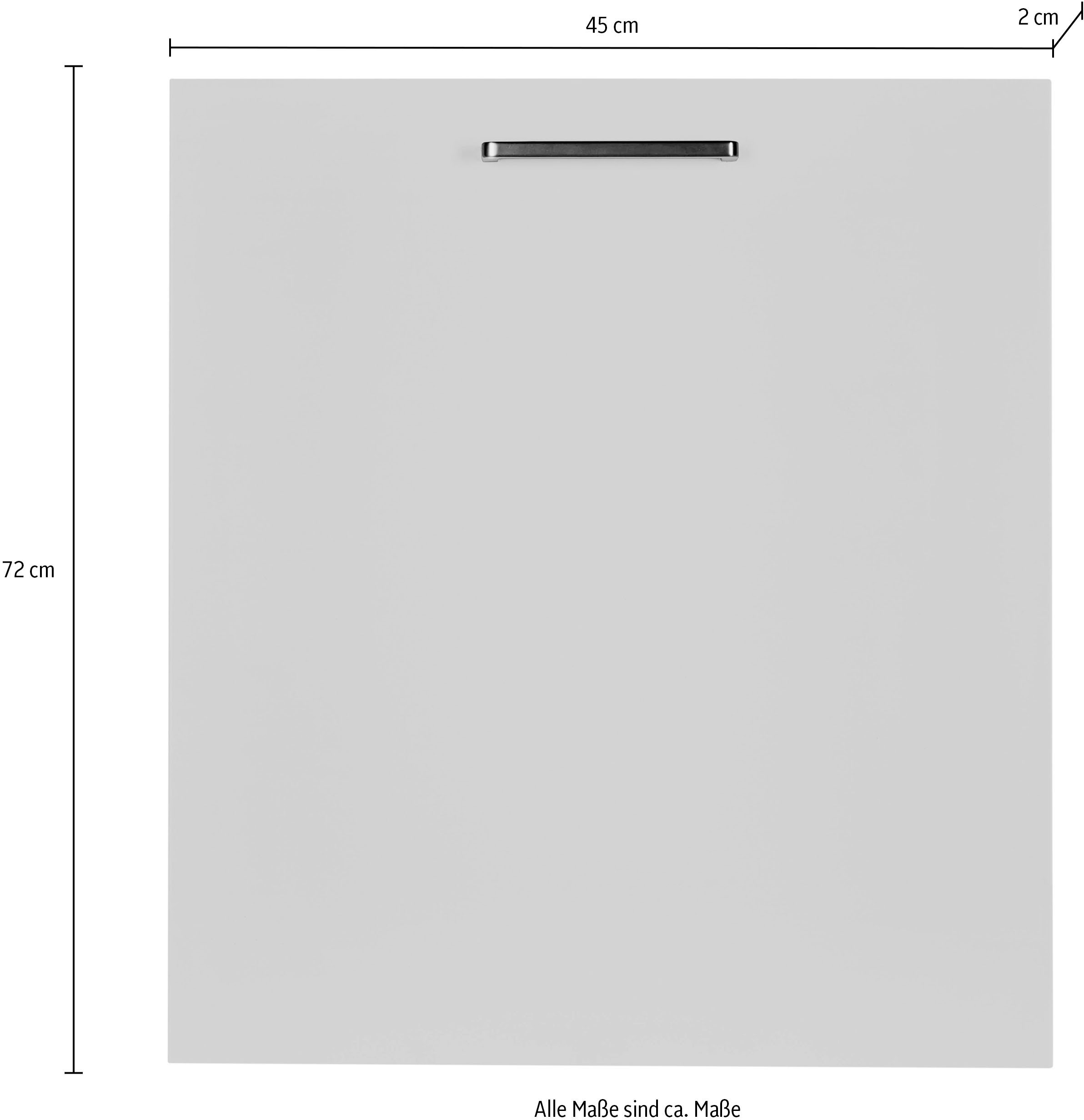 nobilia® Frontblende »"Easytouch", durchgehende Türfront für vollintegrierte Geschirrspüler,«, in den Breiten Breiten 45 und 60 cm