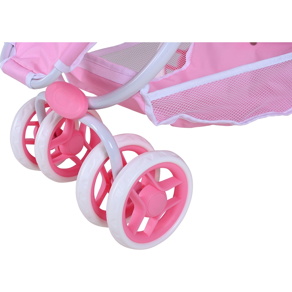 Knorrtoys® Puppen-Zwillingsbuggy »Milo - Princess White Rose«