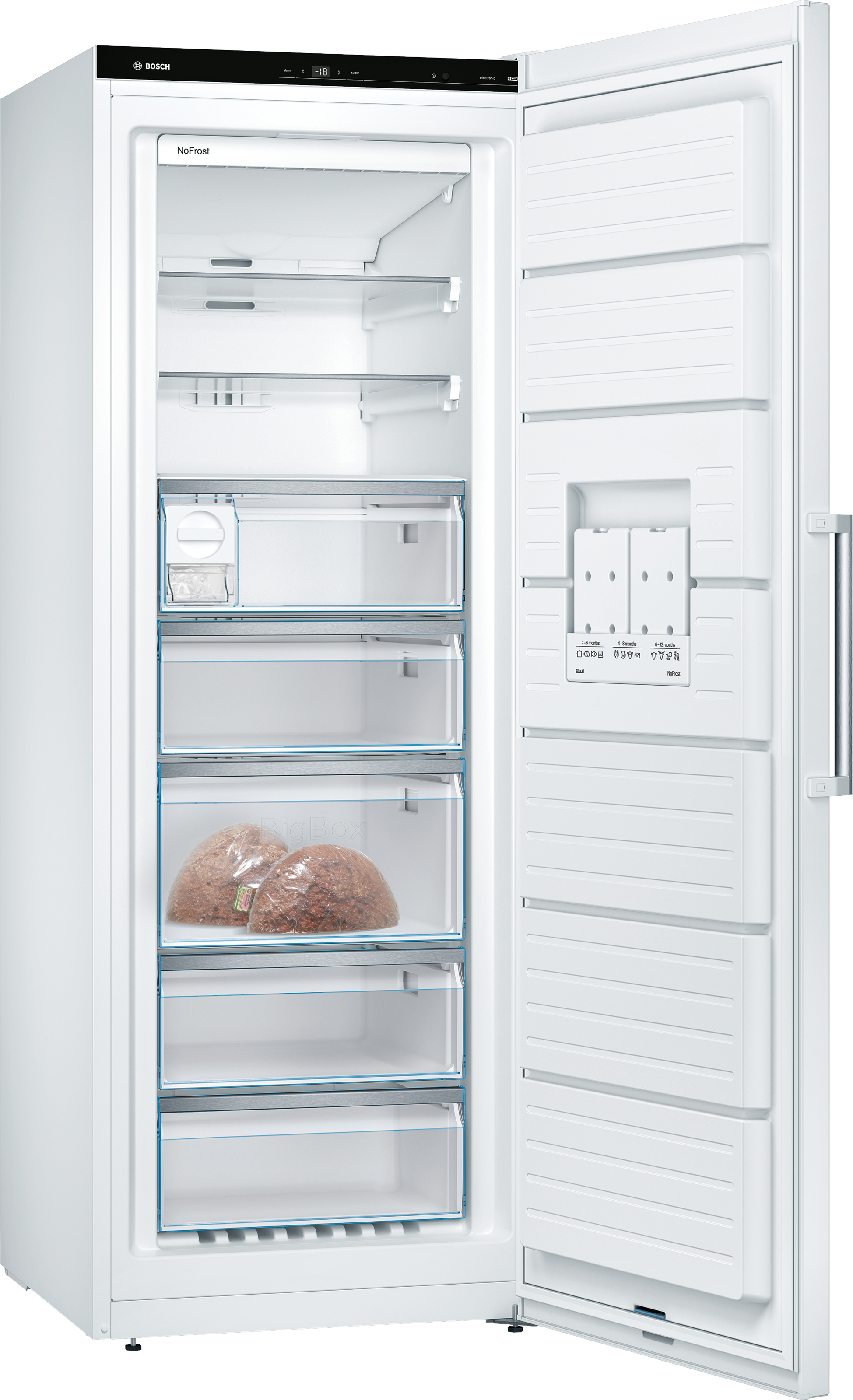 BOSCH Gefrierschrank Serie 6 »GSN58AWDP«, 191 cm hoch, 70 cm breit