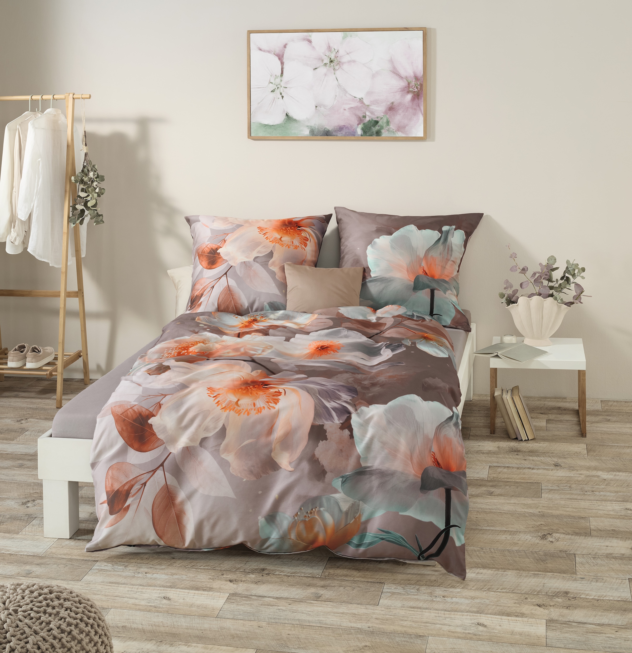 Kaeppel Bettwäsche "Mother of Pearl" 2 Stk. tlg. Mit Blumen günstig online kaufen