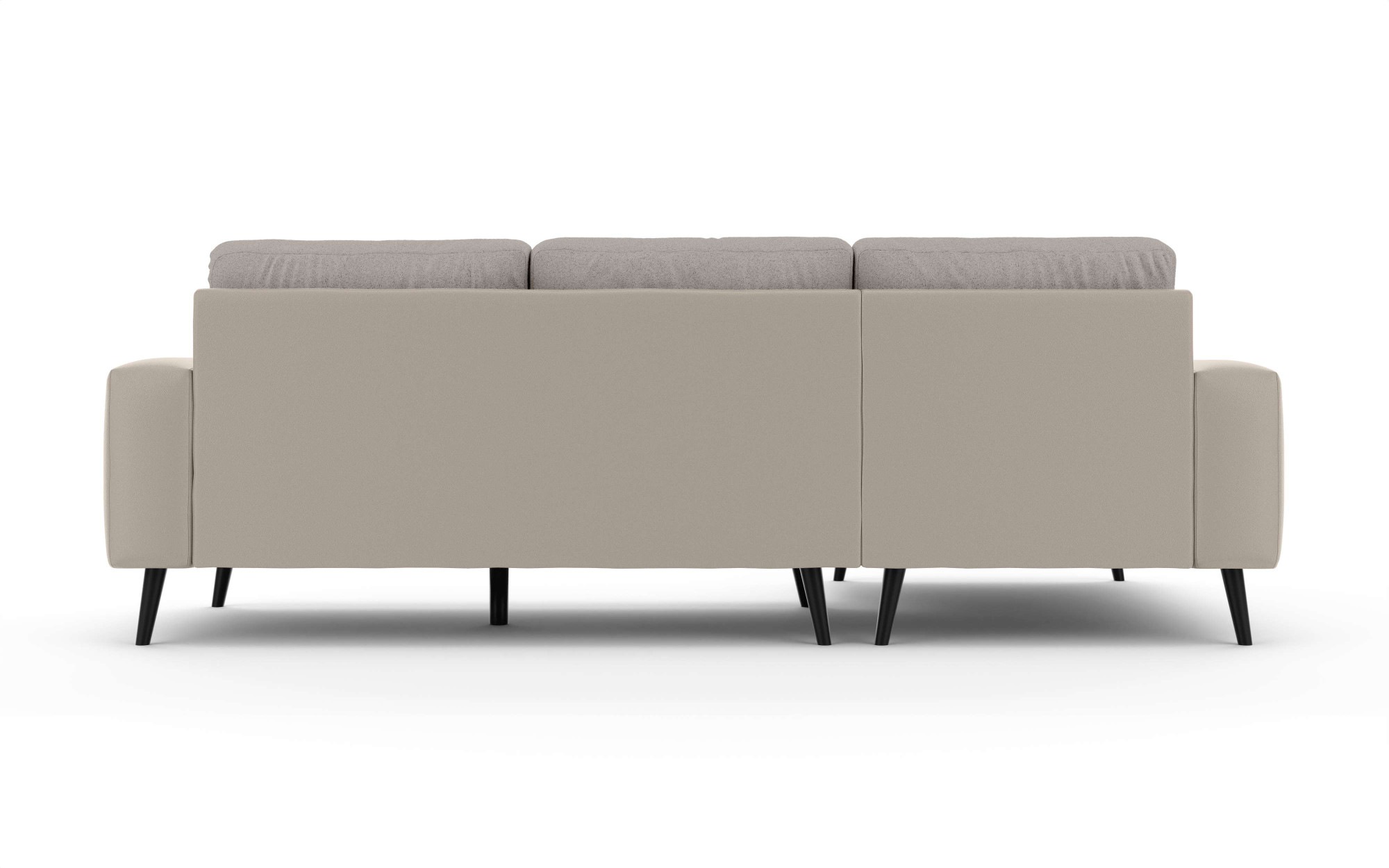 INOSIGN Ecksofa »SERINE mit Recamiere rechts/links bestellbar, Maße B/H/T 253/91/161 cm«, L-Form mit Wellenunterfederung, 3 Rückenkissen, ohne Bettfunktion