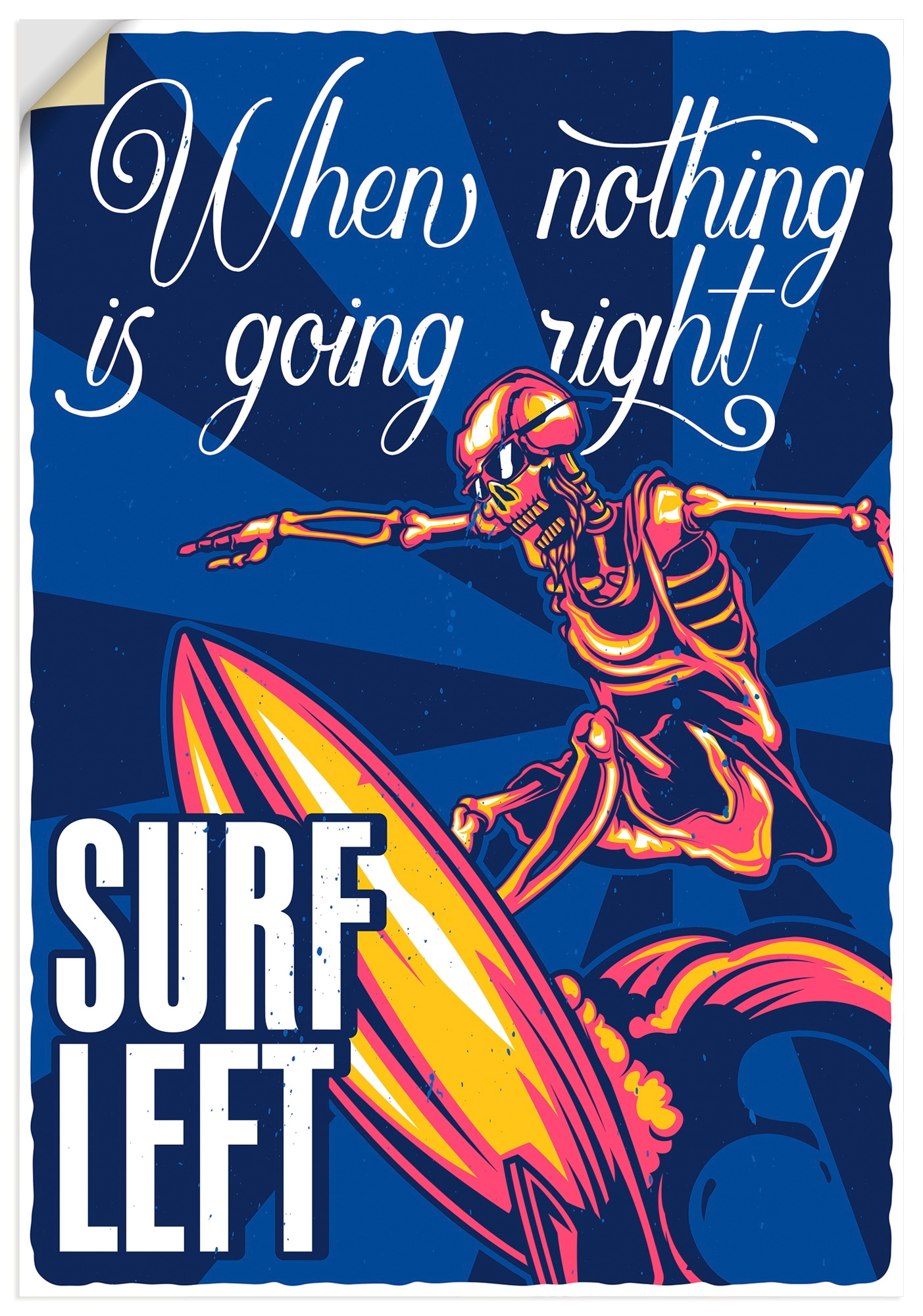 Artland Wandbild "Surfen" 1 Stk. tlg. als Alubild, Leinwandbild, Poster, Wandaufkleber in verschied. Größen