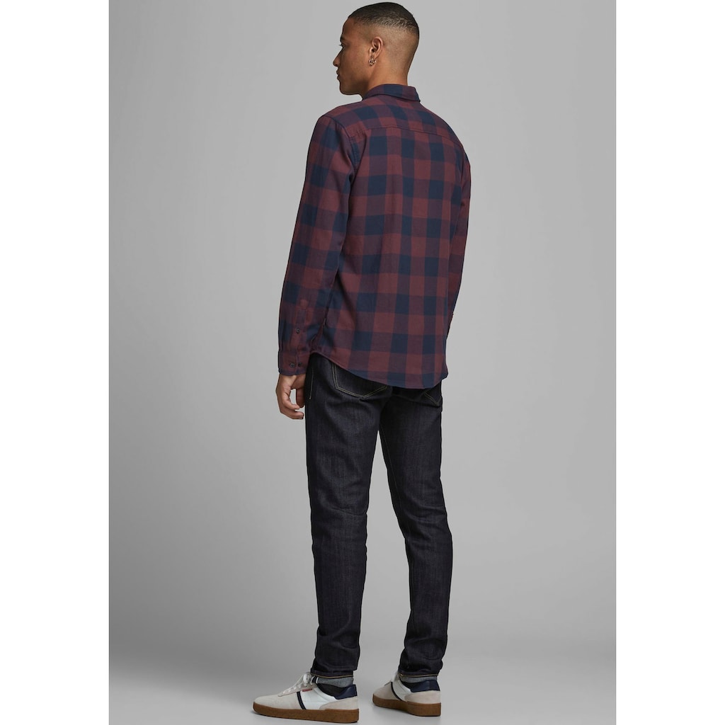 Jack & Jones Karohemd »JJ JJEGINGHAM TWILL SHIRT L/«