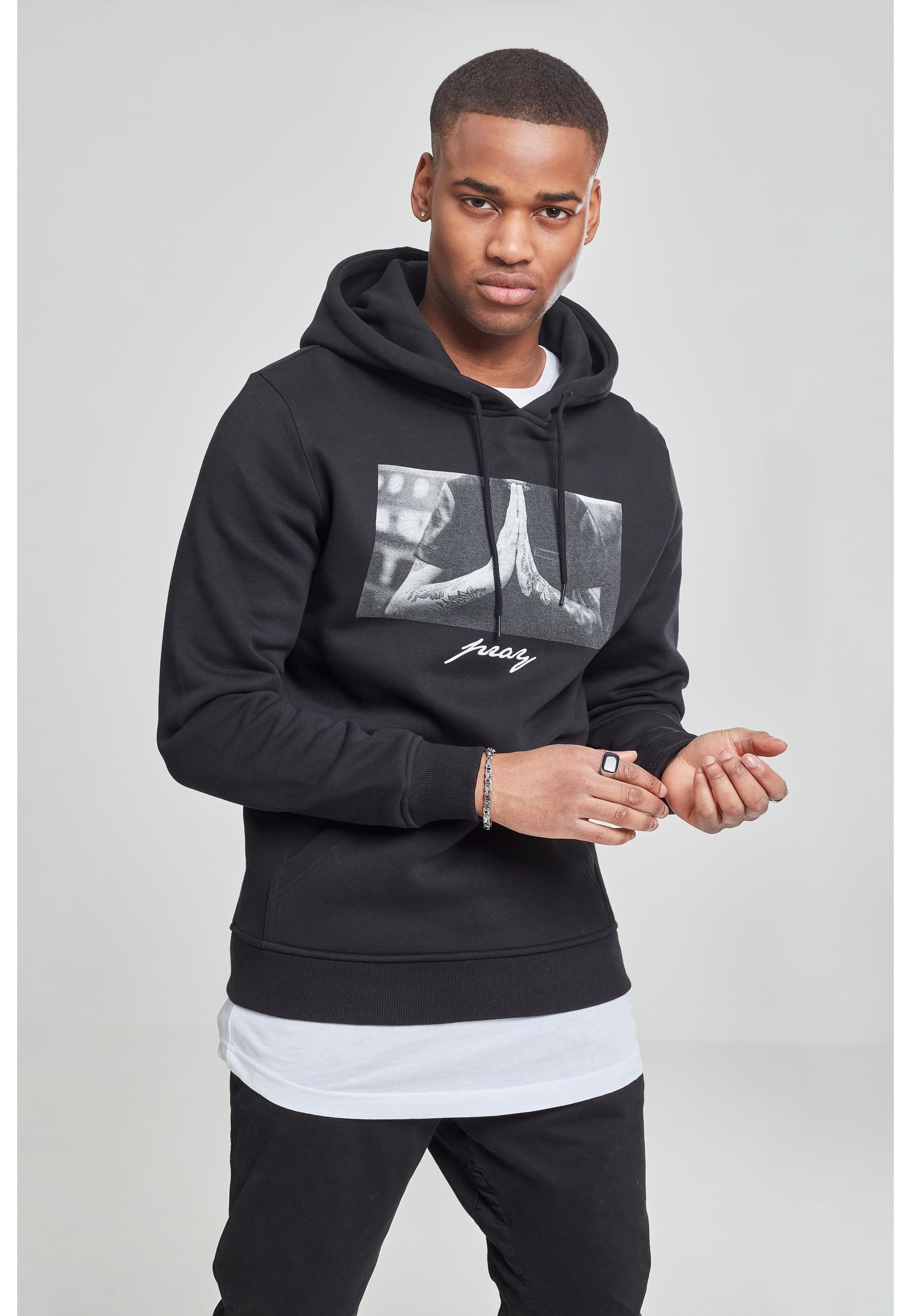 MisterTee Sweatshirt »MisterTee Herren Pray Hoody«, (1 tlg.)