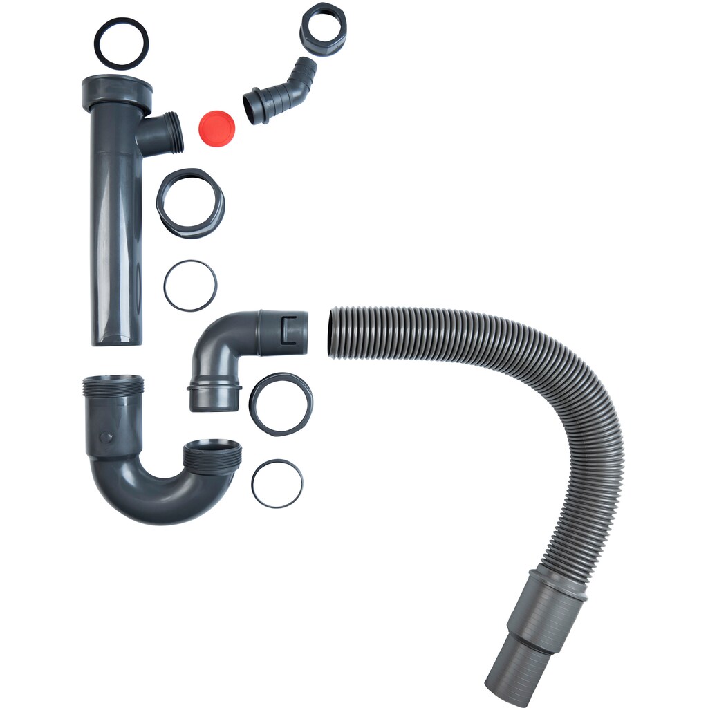 CORNAT Siphon »1 1/2 Zoll - Mit flexiblem Abgangsrohr & Geräteanschluss«