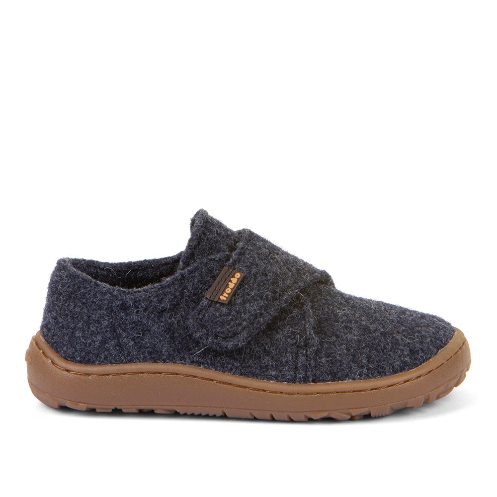 froddo® Hausschuh »BAREFOOT WOOLY«, Klettschuh, Kindergartenschuh mit Wollfutter