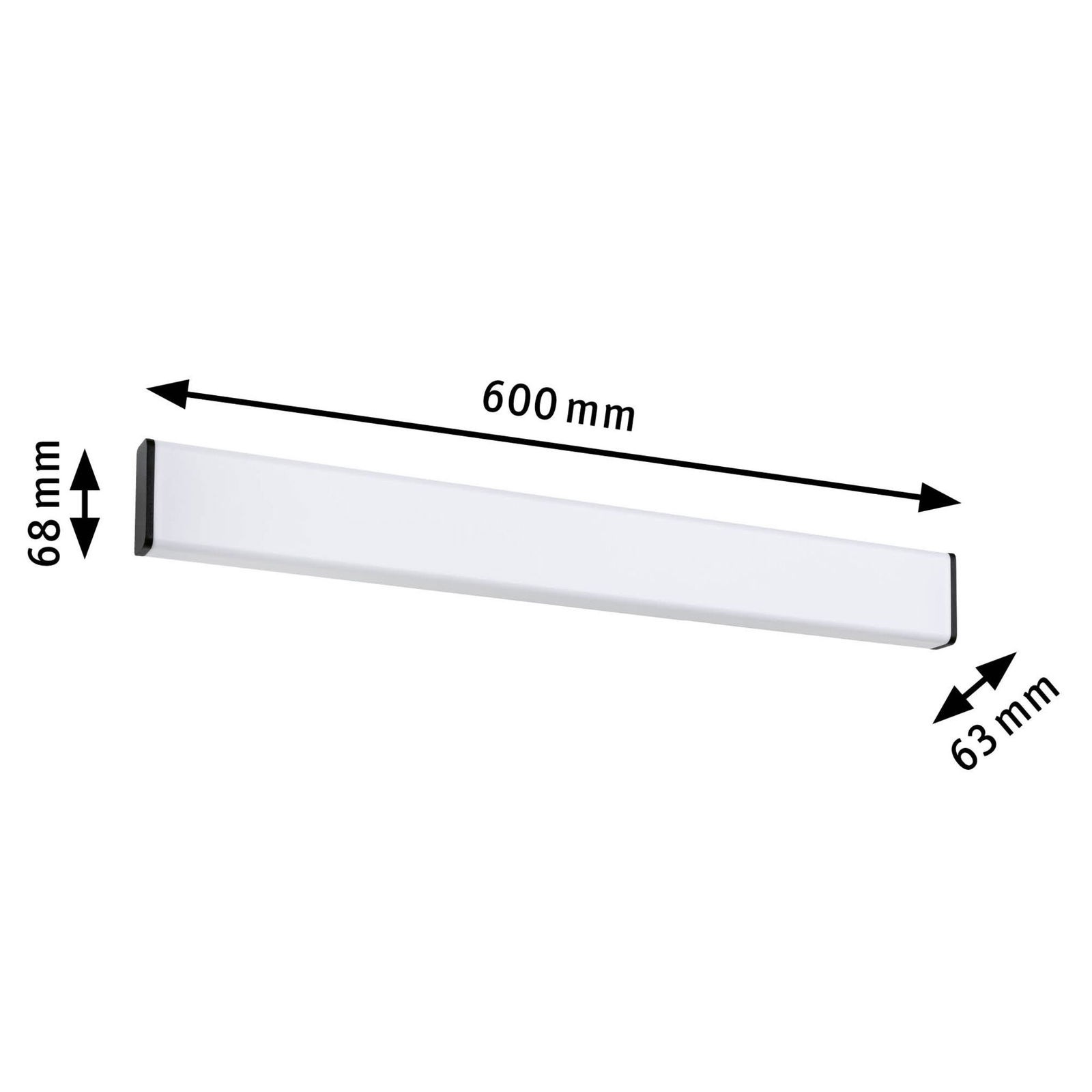 Paulmann LED Wandleuchte »Selection Bathroom LED Wandleuchte Nembus IP44 3000K, 230V 11,2 W«, 1 flammig