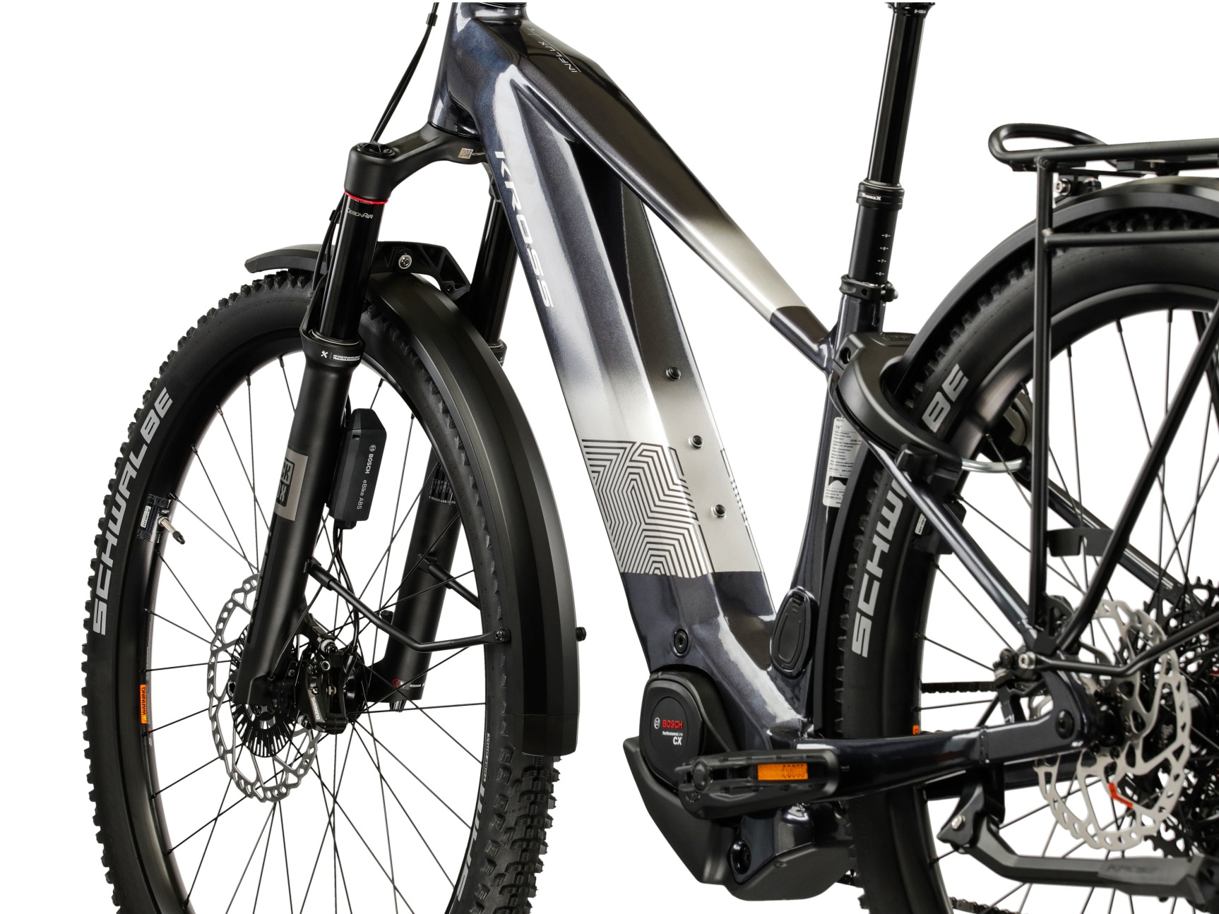 Kross »Influx Hybrid 6.0 21,3Ah / 800 Wh 29 Zoll schwarz 12 Gänge 2026« 12 Gang SRAM S1000 EAGLE AXS Schaltwerk Kettenschaltung Mittelmotor 250 W BOSCH PERFORMANCE LINE CX 36 V/250 W, Mittelmotor