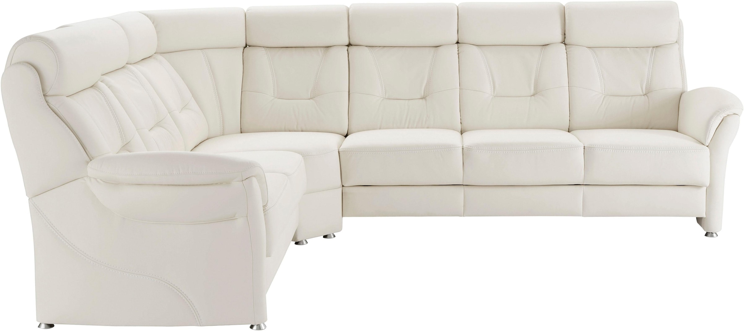Places of Style Ecksofa »Sardinien L-Form«, mit Kopfteilverstellung, wahlweise mit Bettfunktion