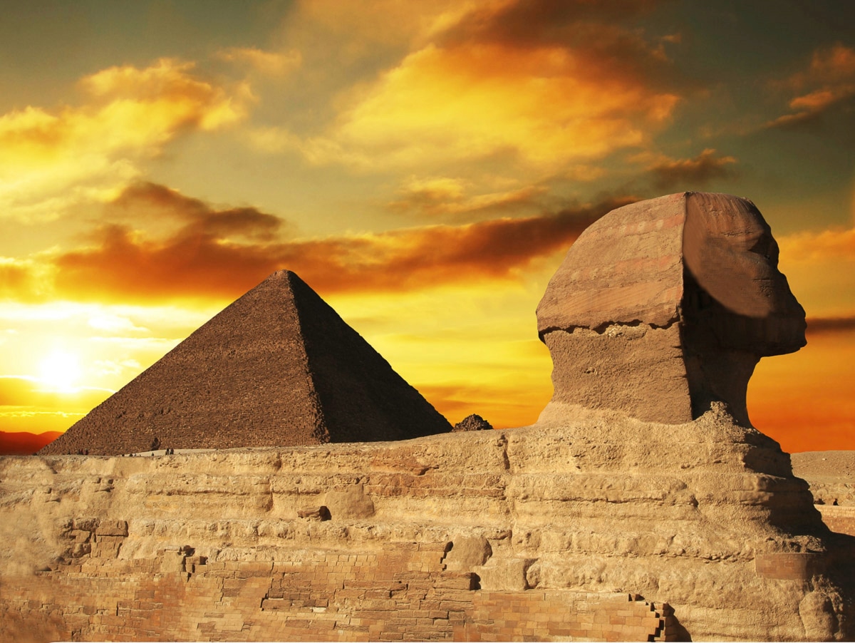 Papermoon Fototapete "Pyramidensphinx"