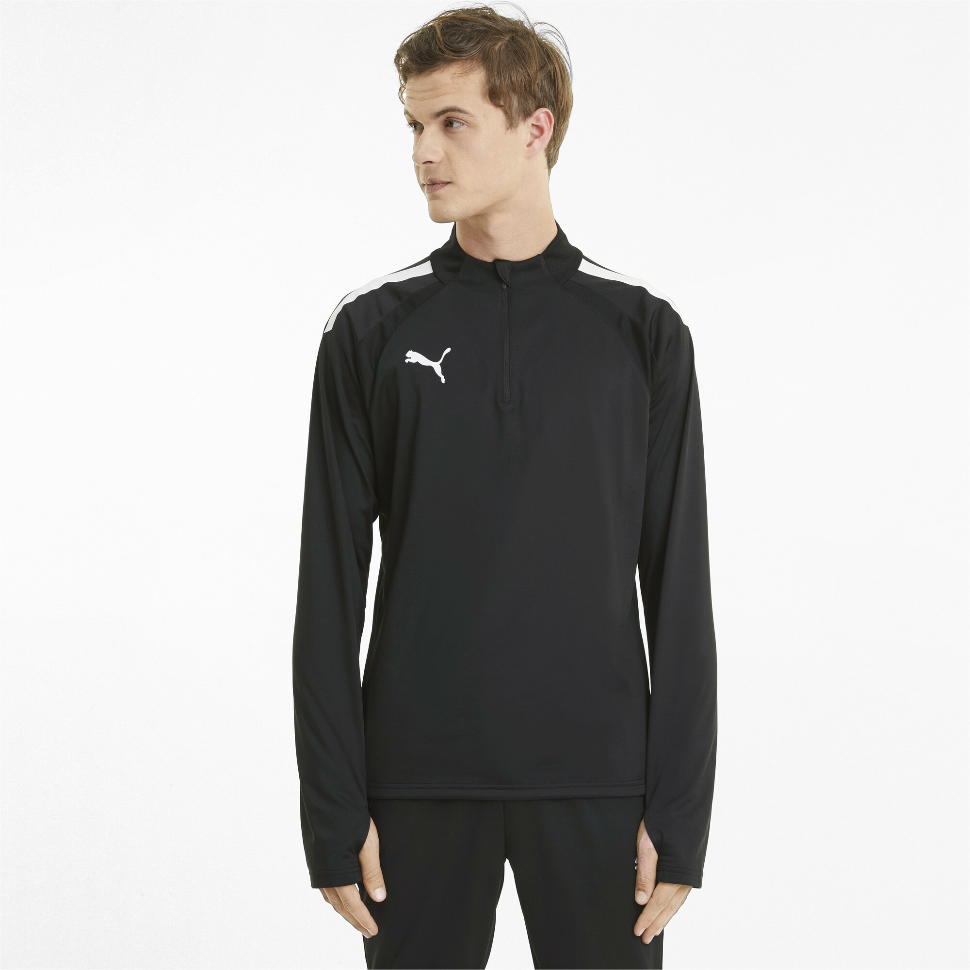 PUMA T-Shirt »teamLIGA Fußballtop mit viertellangem Reißverschluss Herren«