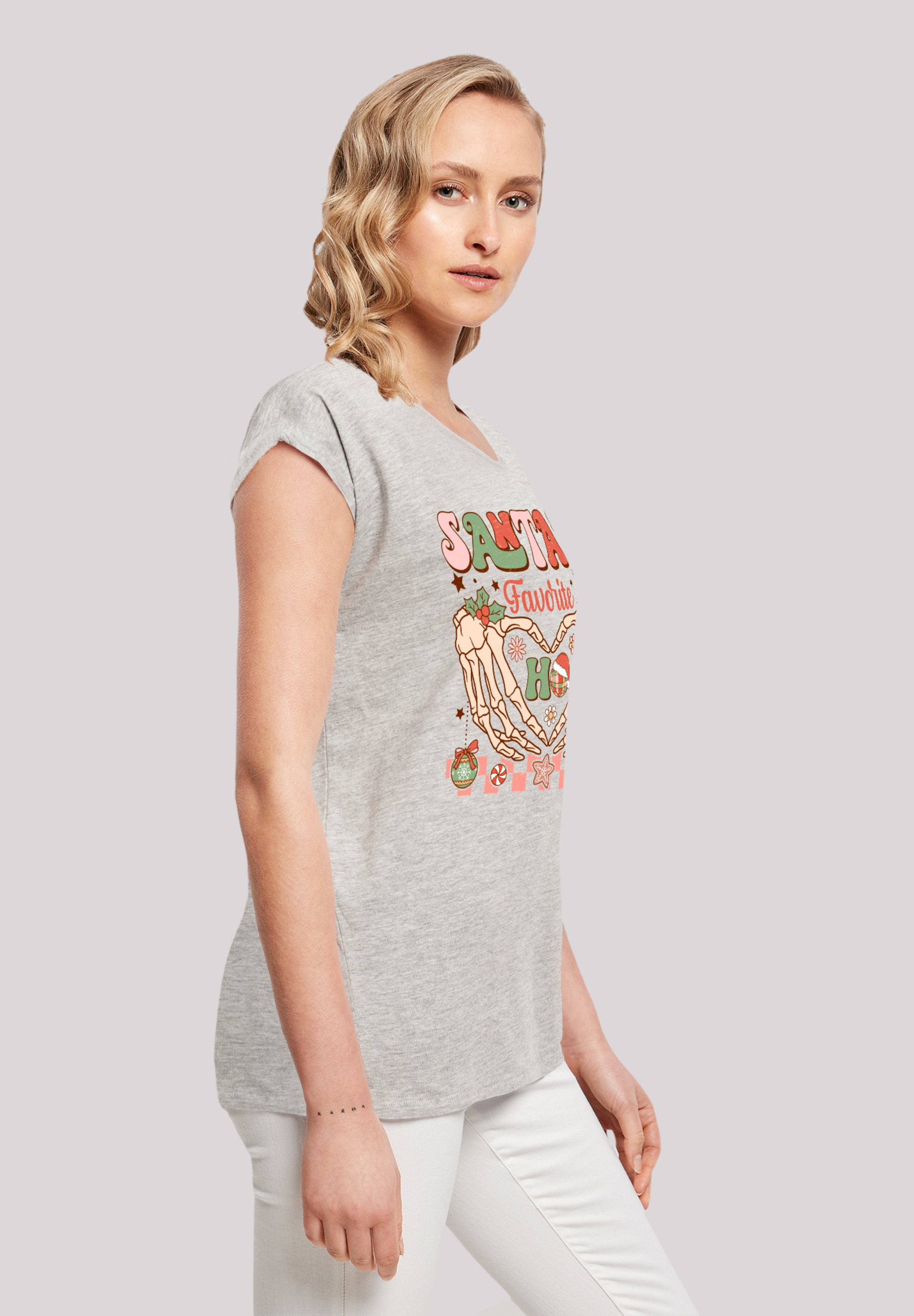 F4NT4STIC T-Shirt »Santas favorite Ho Ho Ho Weihnachten«, Premium Qualität, Weihnachts-Kollection