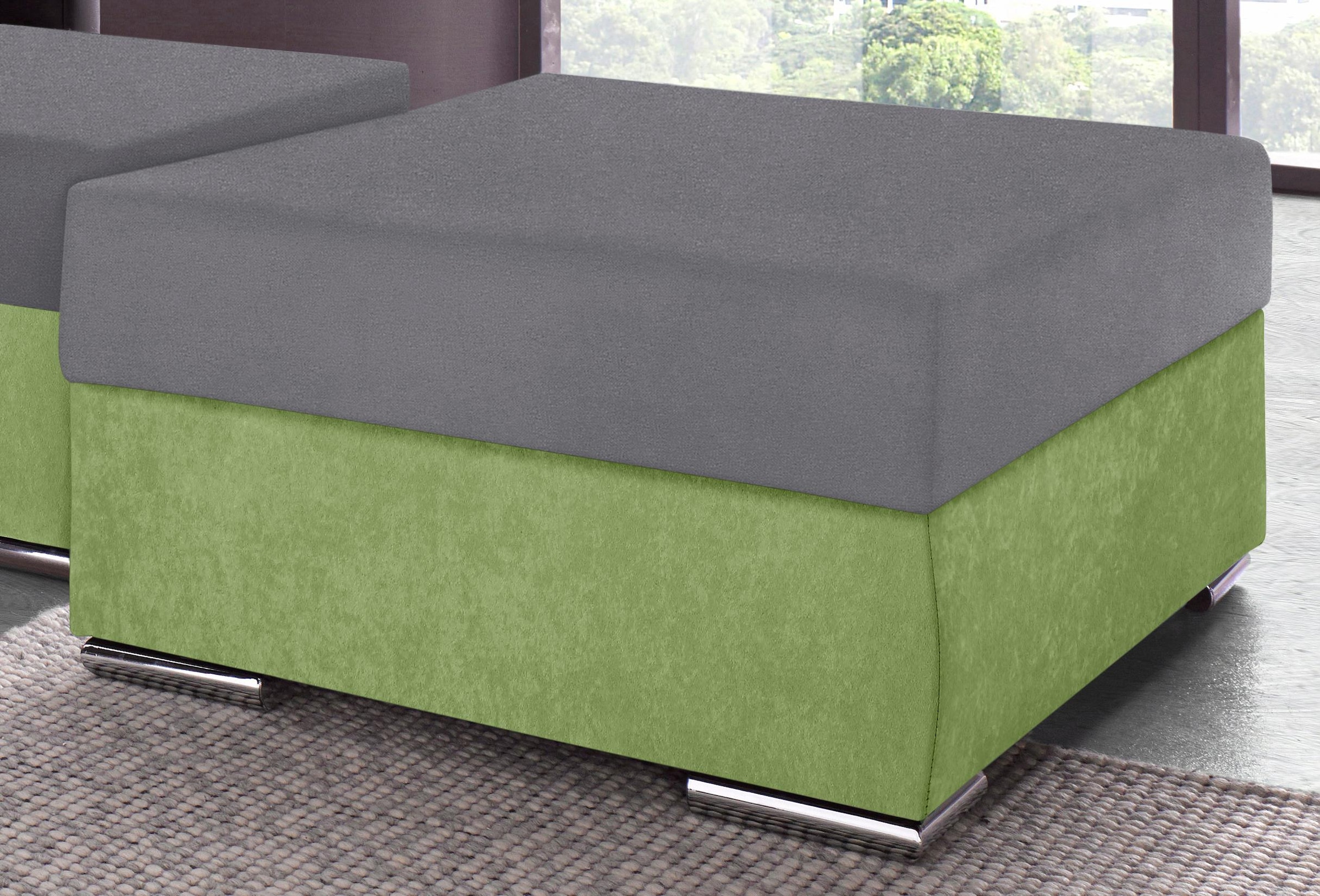 COLLECTION AB Hocker »John« Frei im Raum stellbar, wahlweise mit Federkern