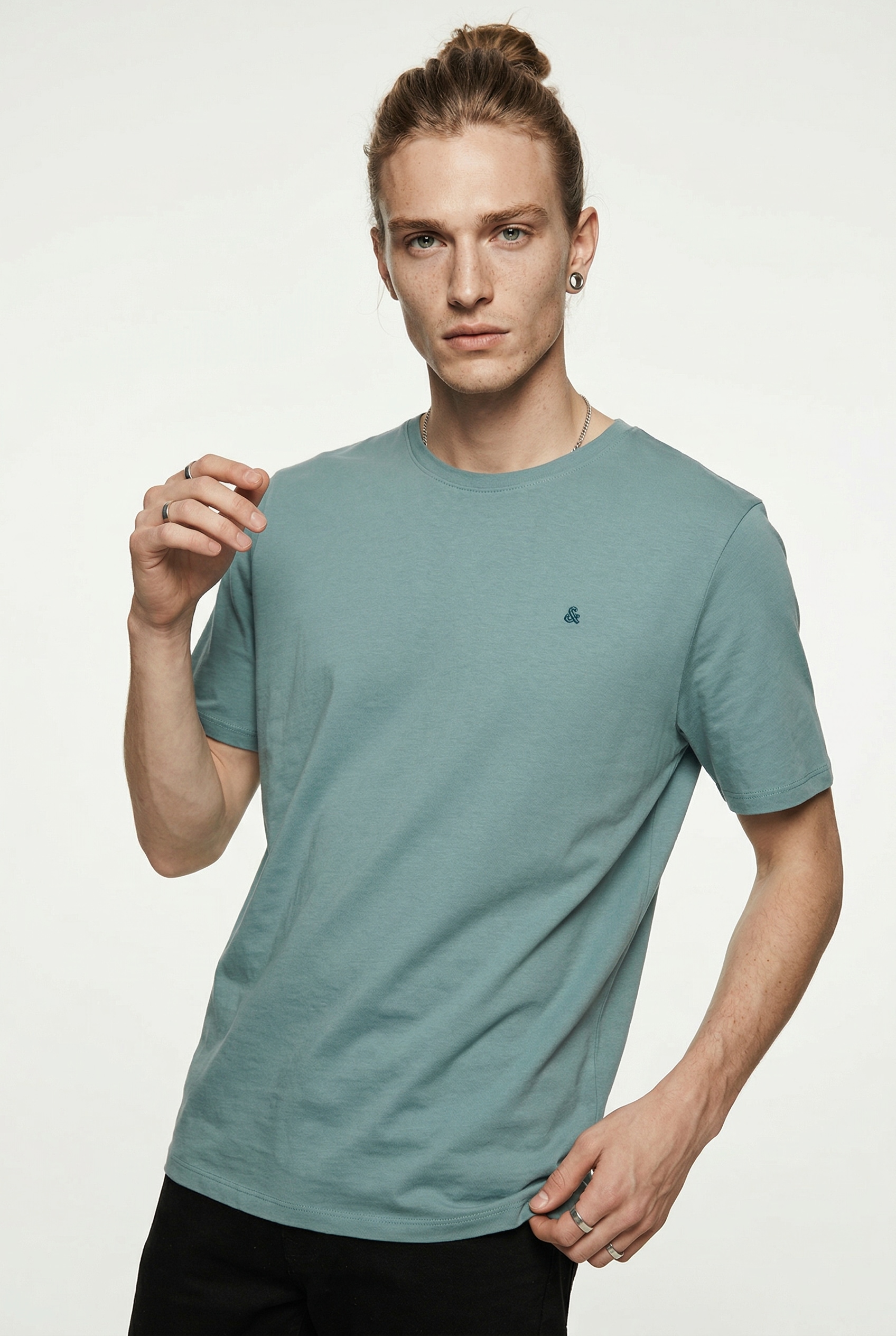 Jack & Jones Rundhalsshirt »JJEPAULOS TEE SS CREW NECK NOOS« Baumwollmischung, regular fit