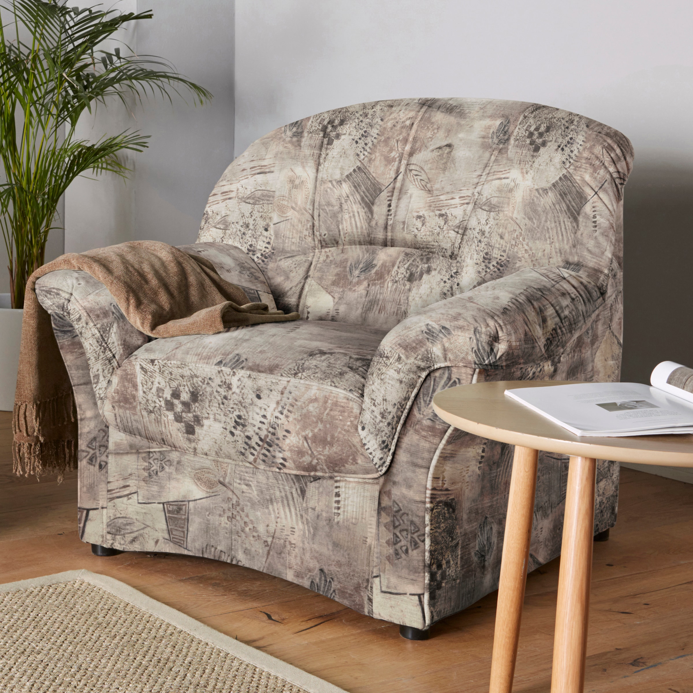 DOMO collection Sessel "Bahia belastbar bis 140kg/ Sitz", inklusive Federke günstig online kaufen