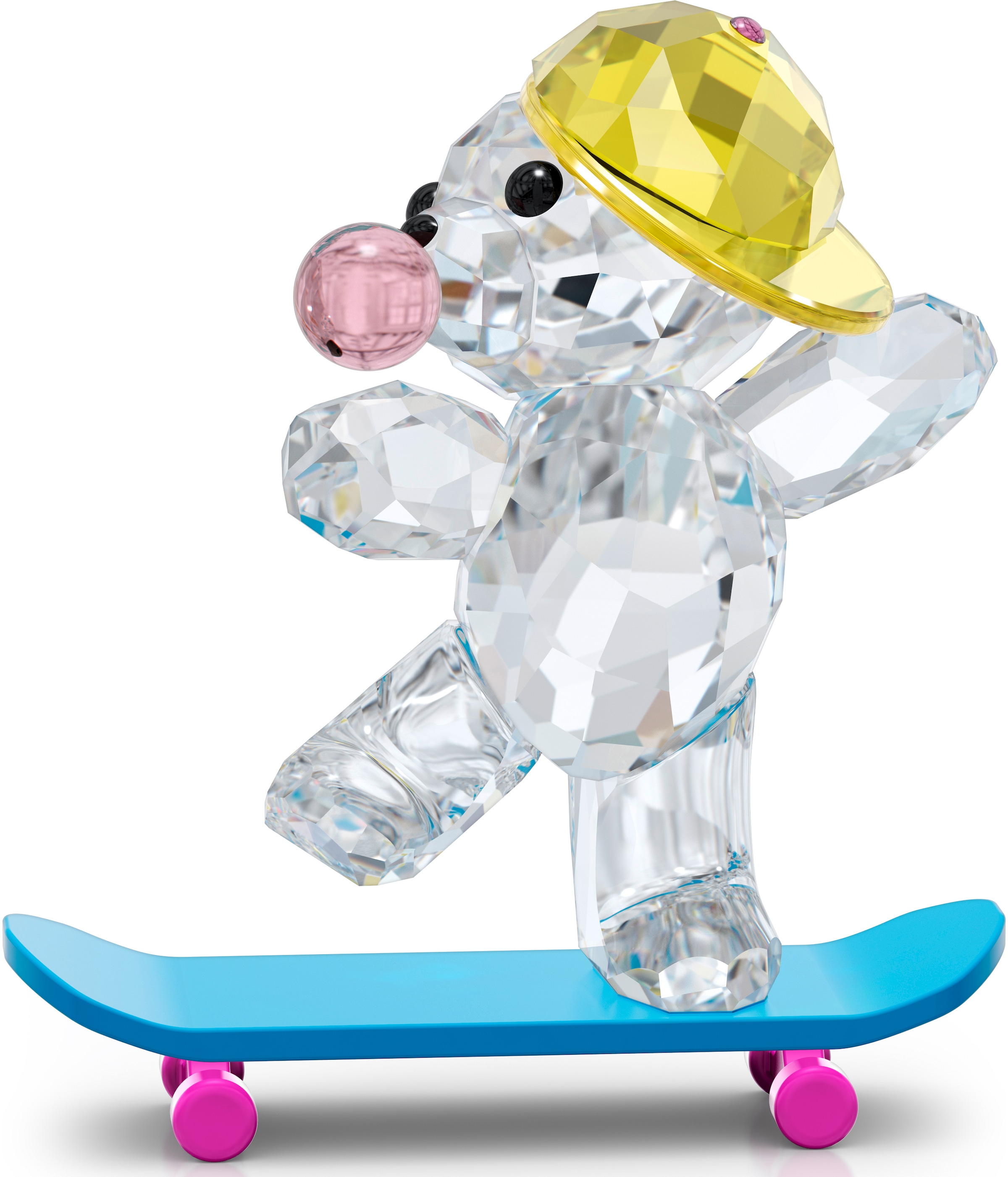 Swarovski Dekofigur »Kristallfigur Swarovski® Skaterbär, BAUR Kristall Bär | 5619208«, Kris Skateboard