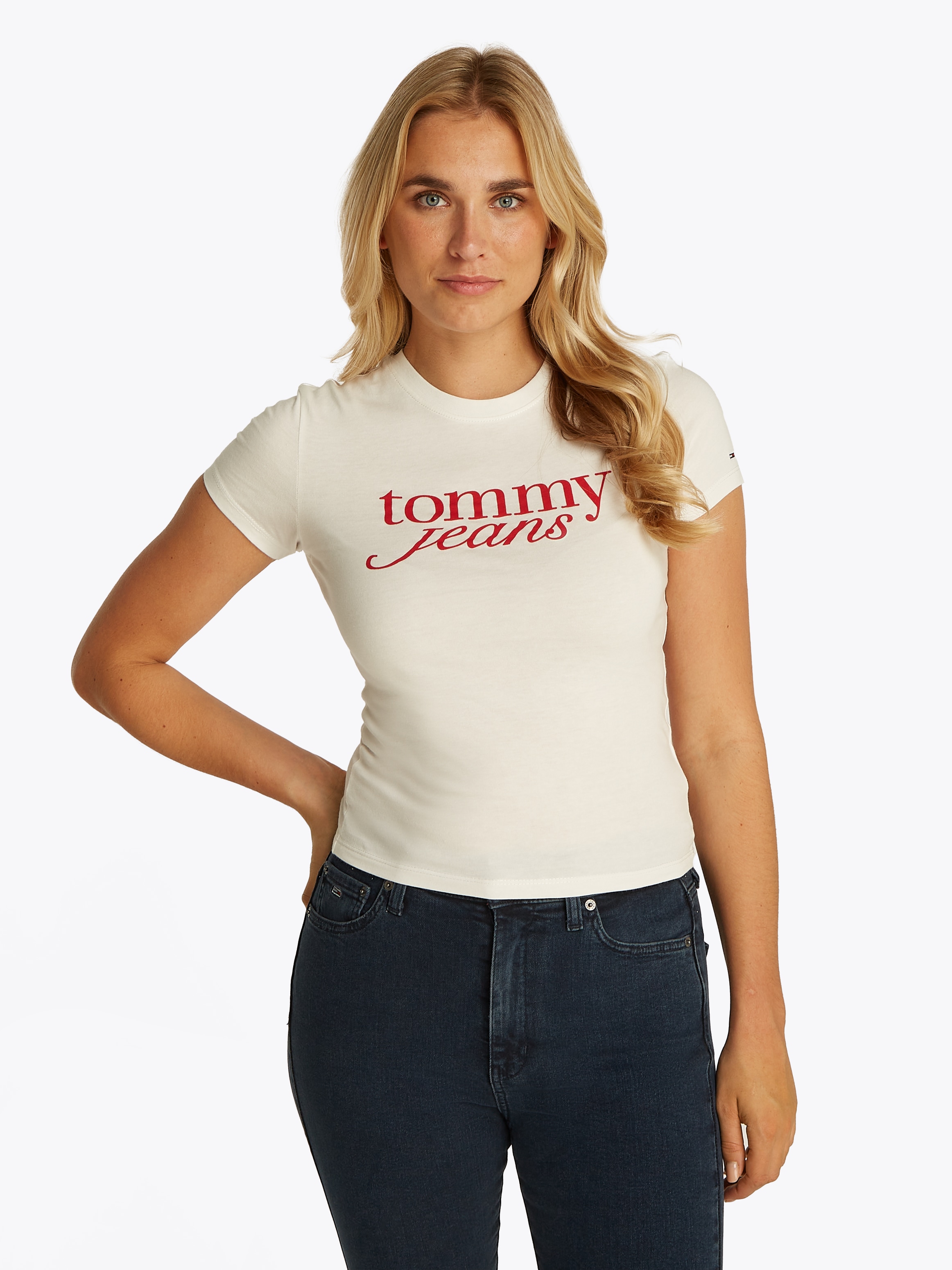 Tommy Jeans T-Shirt »TJW 2PACK ESSENTIAL LOGO TEE«, (Packung, 2 tlg.), mit Logodruck