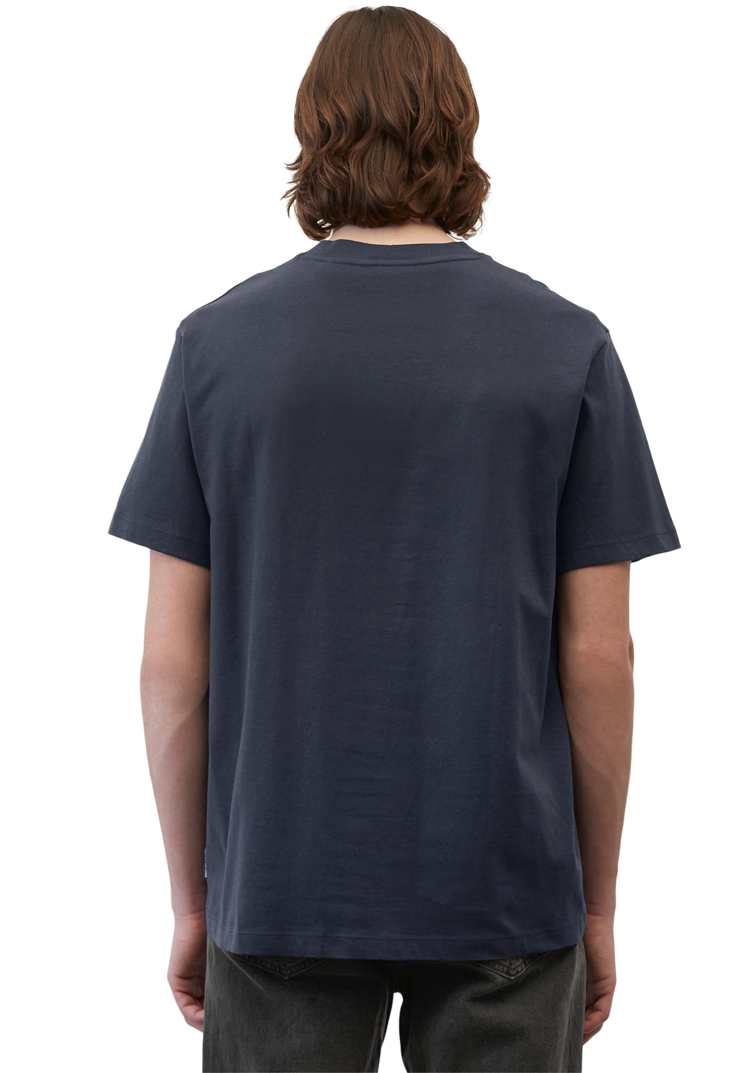 Marc O'Polo DENIM T-Shirt, mit Labeling vorne mittig