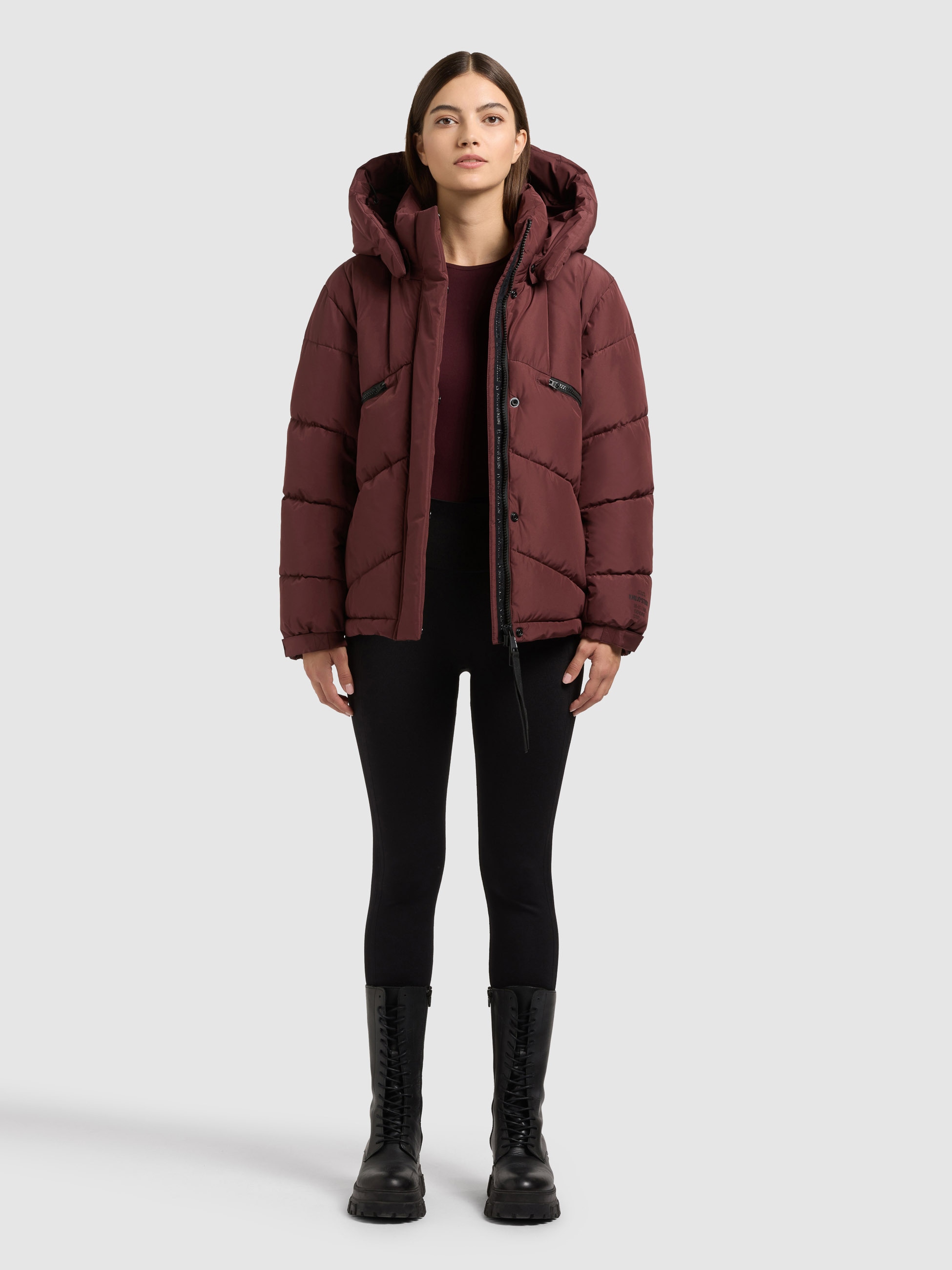 khujo Steppjacke "EVANDE" mit Kapuze günstig online kaufen