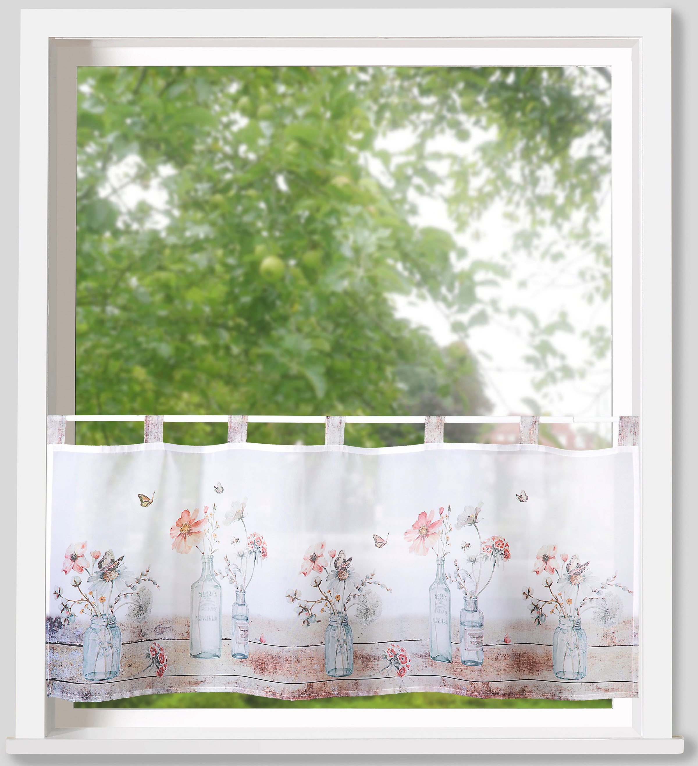 Weckbrodt Scheibengardine "Alva" Schlaufen 1 Stk. tlg. Bistro, Voile, bedru günstig online kaufen