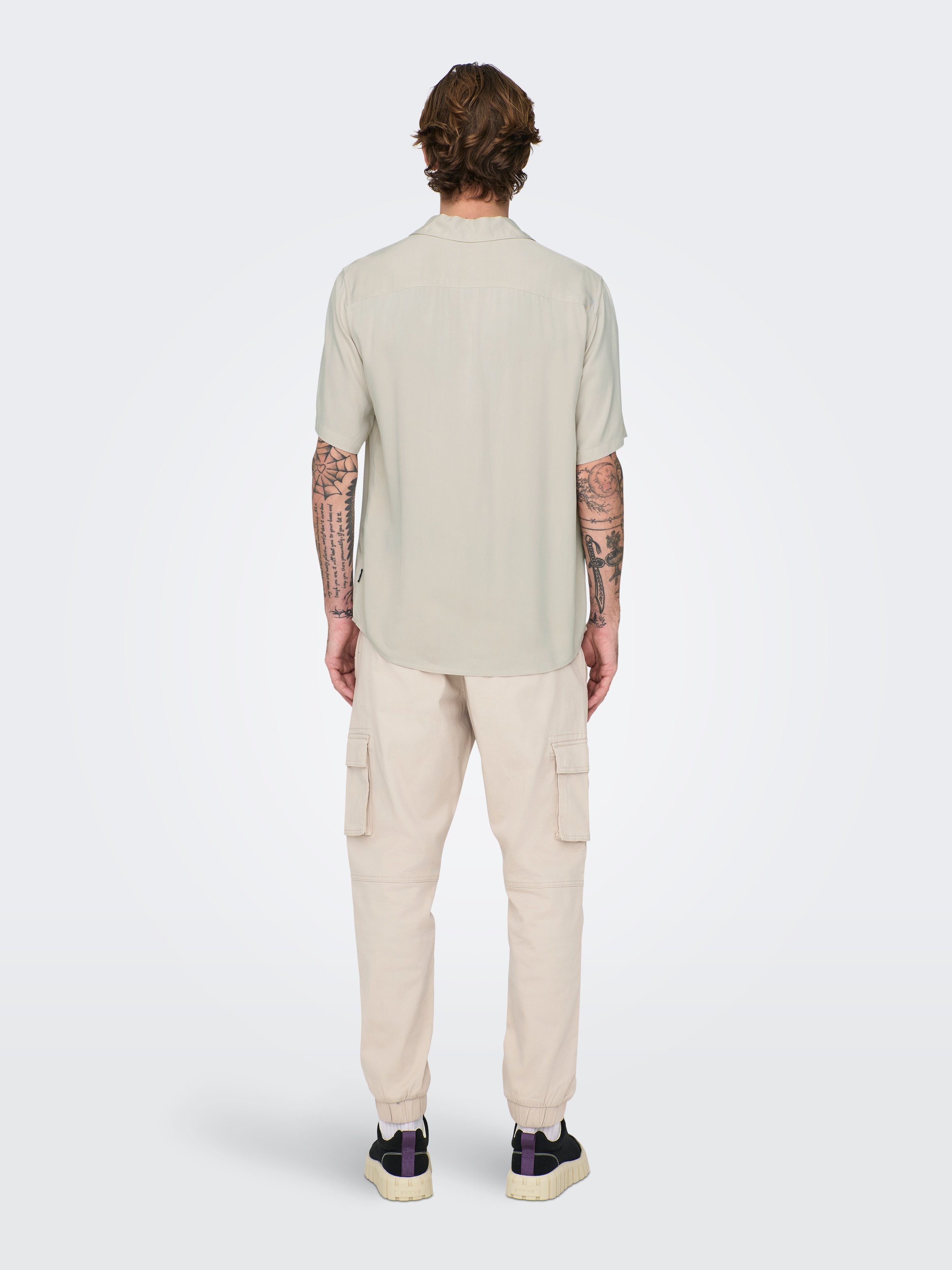 ONLY & SONS Kurzarmhemd »ONSDASH LIFE REG VISC RES SS SHIRT«