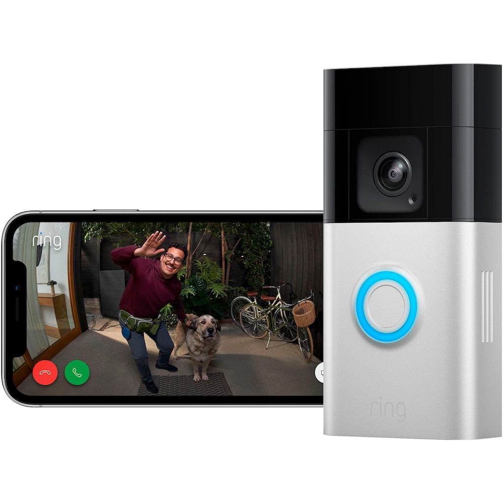 Ring Video-Türsprechanlage »Battery Doorbell Pro - EU«, Außenbereich