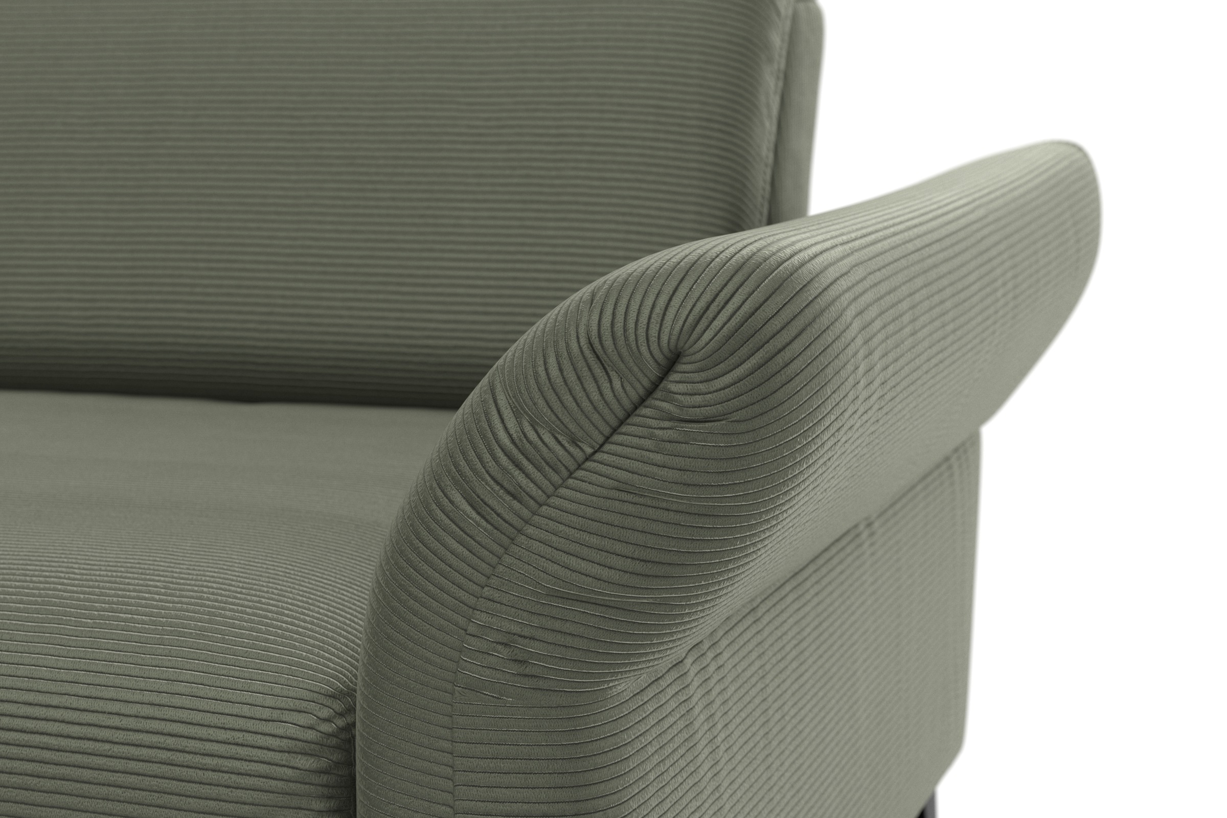INOSIGN Ecksofa »Coco L-Form«, Sitztiefen-, Arm- und Kopfteilverstellung, Cord-Bezug, Fußhöhe 15 cm