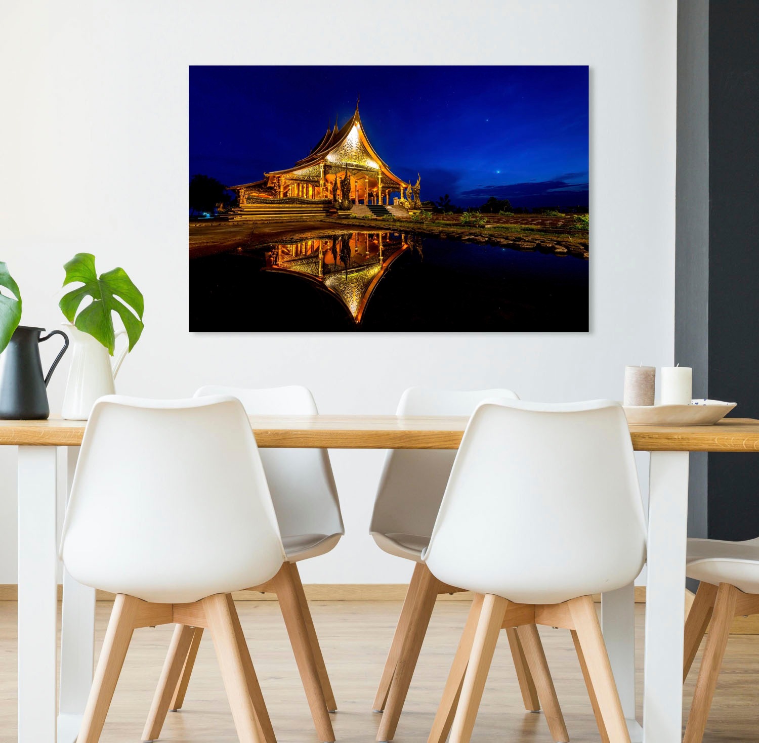 queence Acrylglasbild "Am See" Asien  Buddhismus  Gebäude  Himmel  Kunst Fi günstig online kaufen
