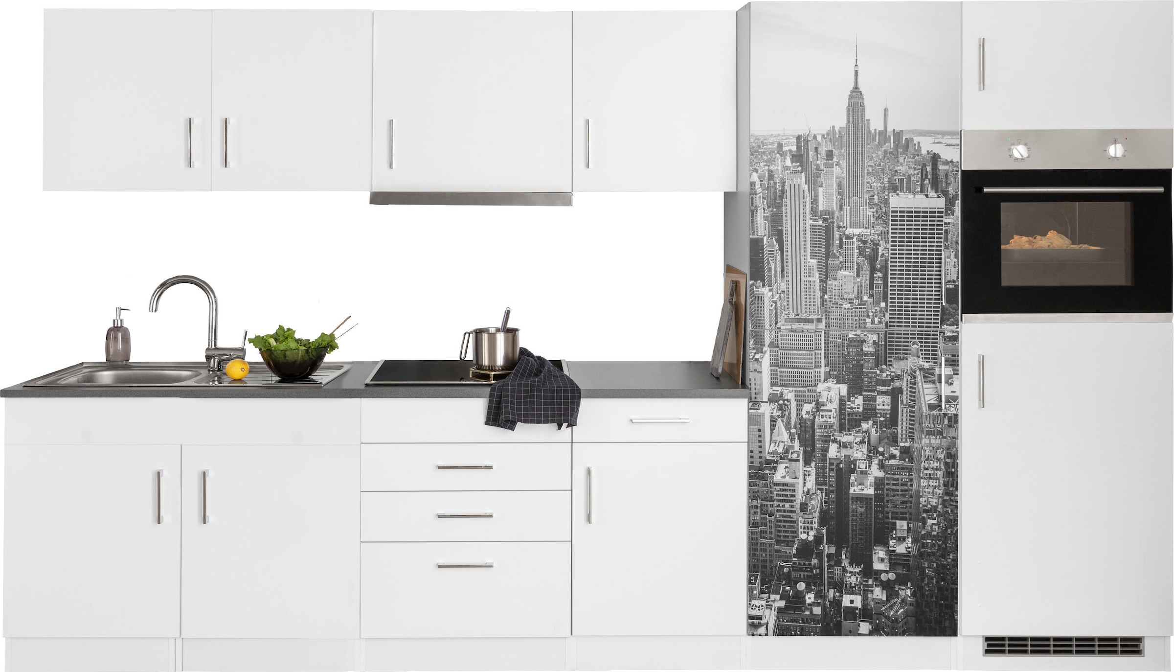 KOCHSTATION Küchenzeile "KS-Paris – Küchen mit einzigartigen Fotomotiven au günstig online kaufen