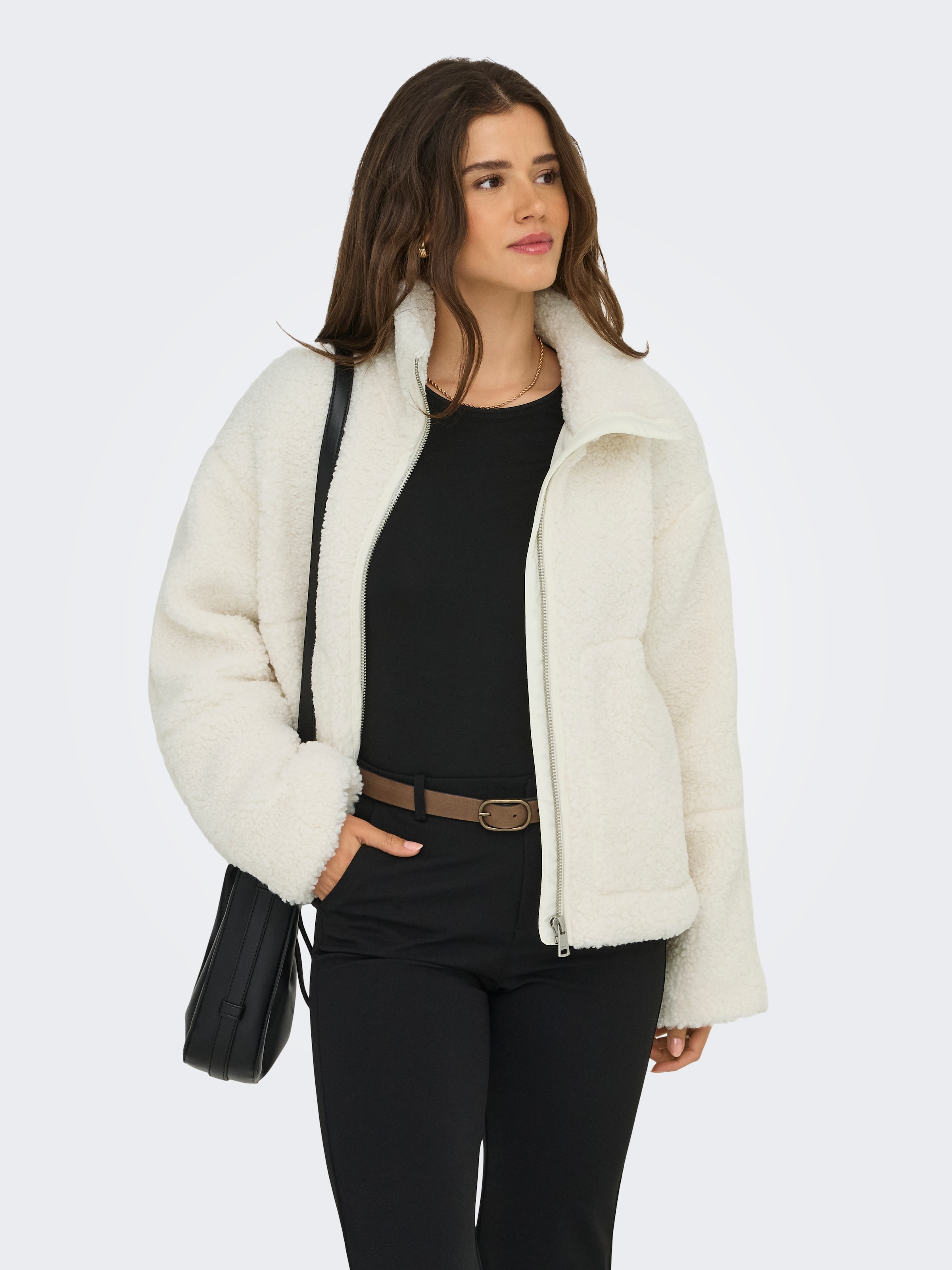 ONLY Outdoorjacke »ONLASPEN LIFE TEDDY JACKET NOOS OTW«, ohne Kapuze