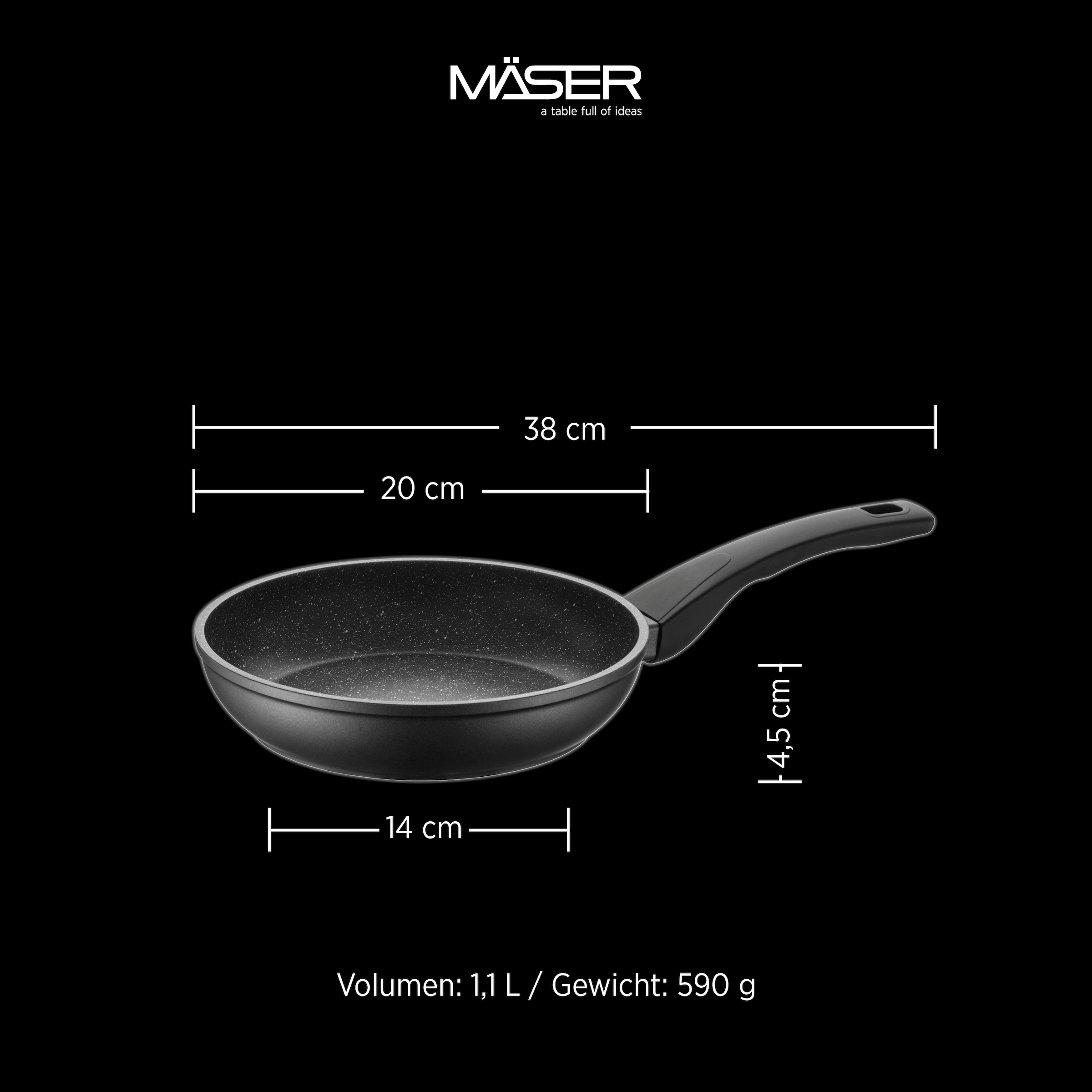 MÄSER Pfannen-Set »Leonis« Aluminium Set, 7 tlg.