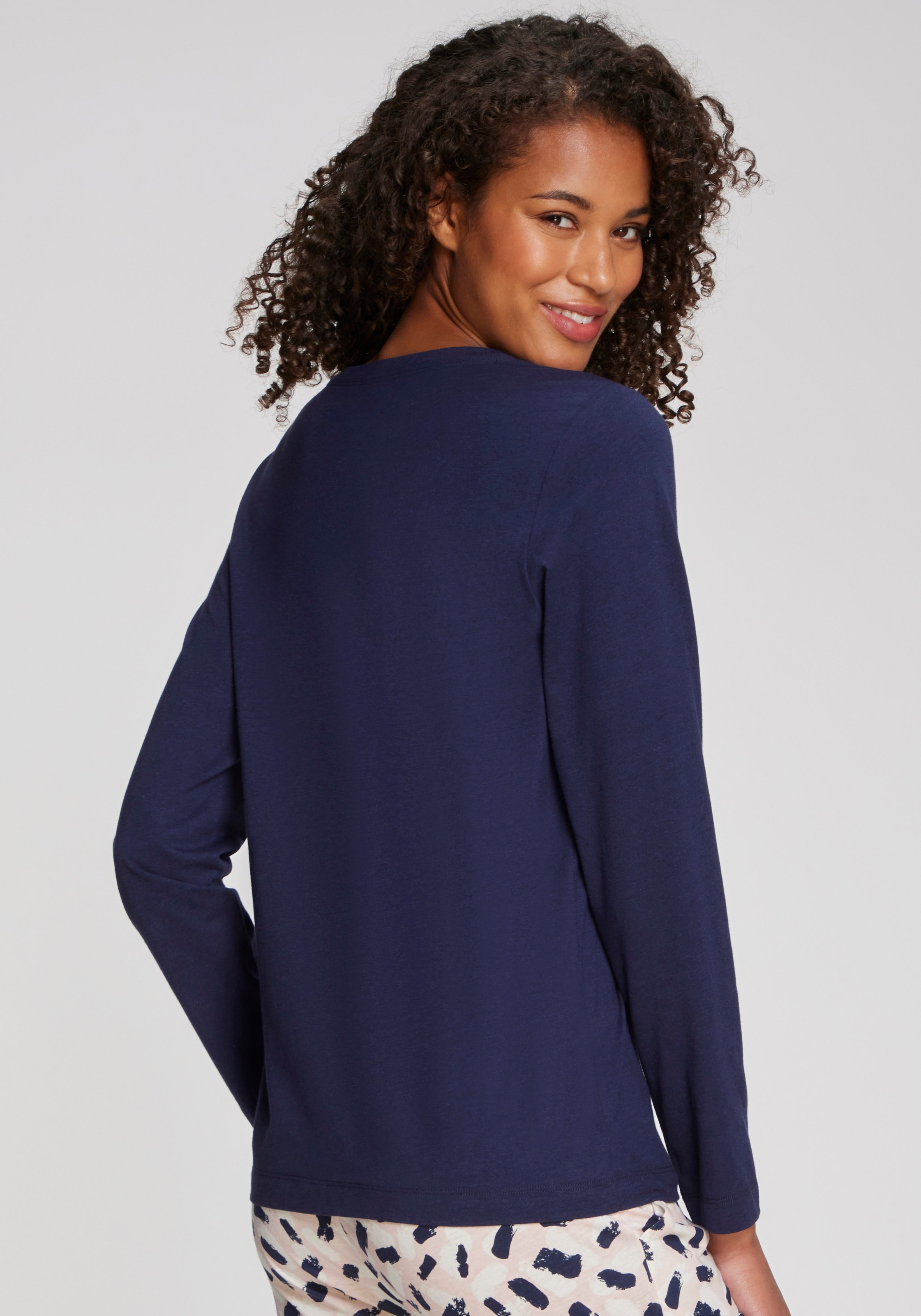 Thumbnail - s.Oliver Pyjamaoberteil mit kleinem Frontprint