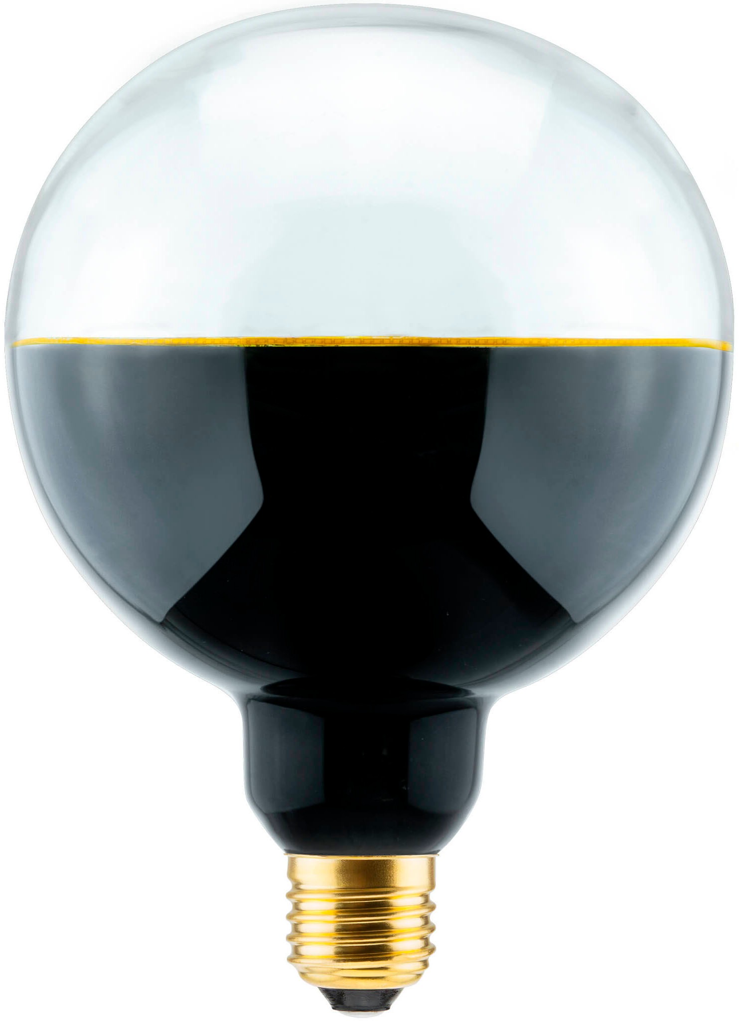 SEGULA LED-Leuchtmittel »LED Illusion Globe 127 2tones black clear«, E27, 1 St., Extra-Warmweiß, 2-farbiges Glas