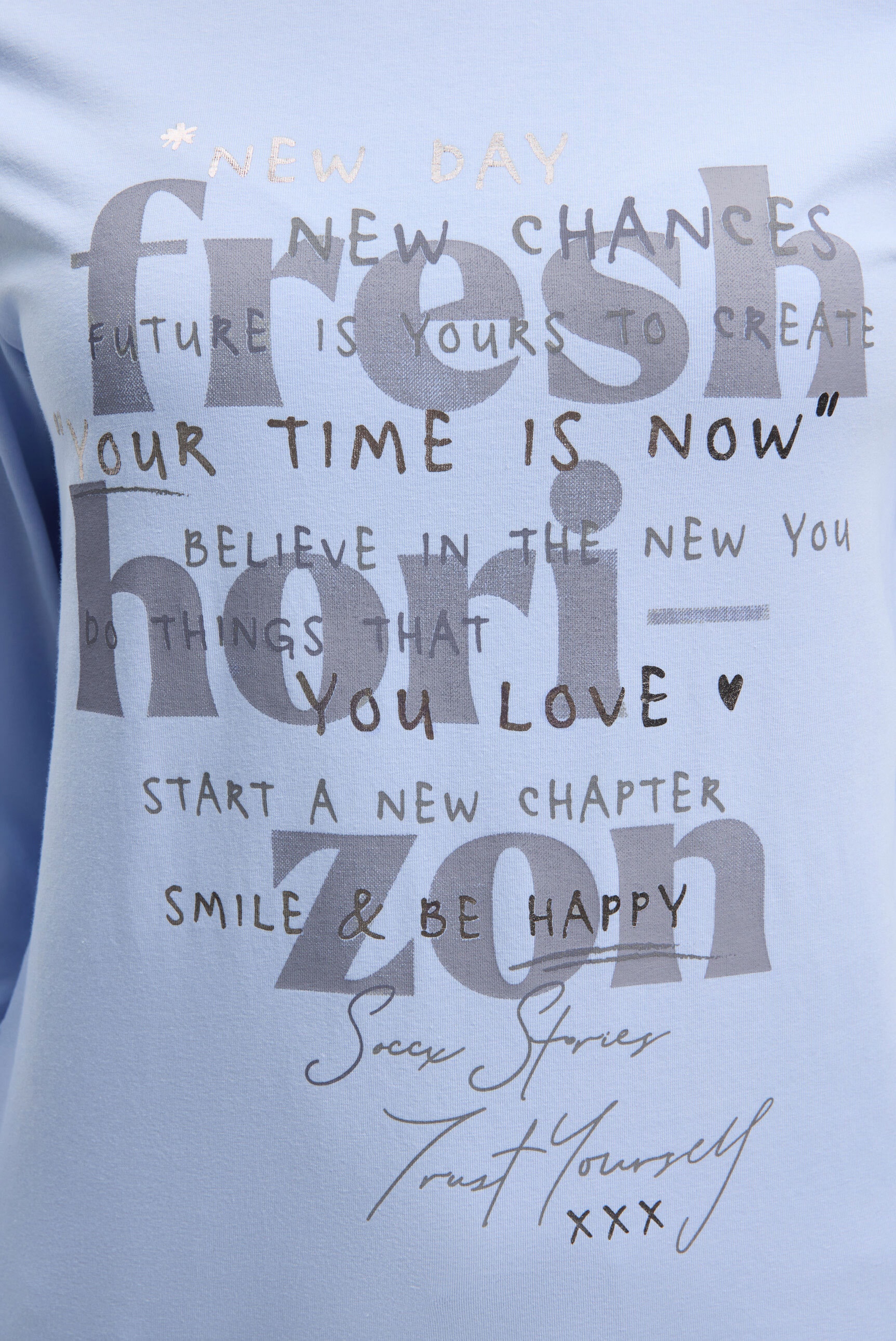 SOCCX Rundhalsshirt mit Baumwolle