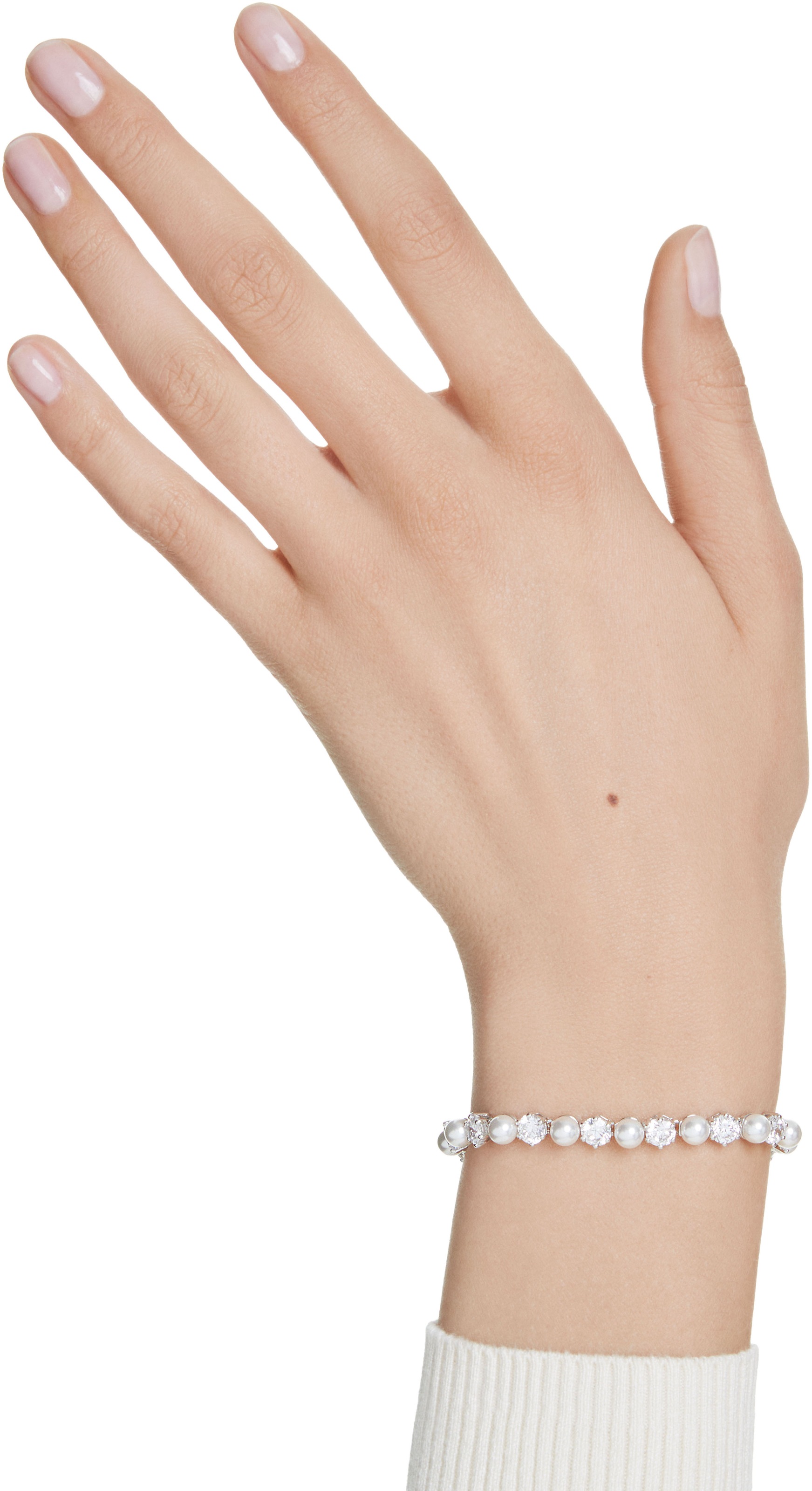 Swarovski Armband »Schmuck Geschenk Matrix Tennis Armkette, 5689625«, mit Swarovski® Kristall - mit Swarovski® Perle