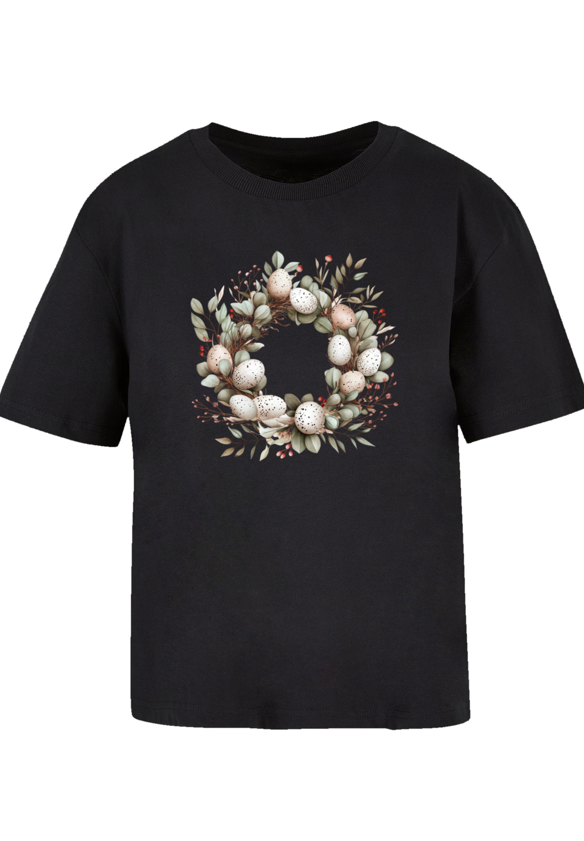 F4NT4STIC T-Shirt »Osterkranz Eierkranz Blumenring« Premium Qualität