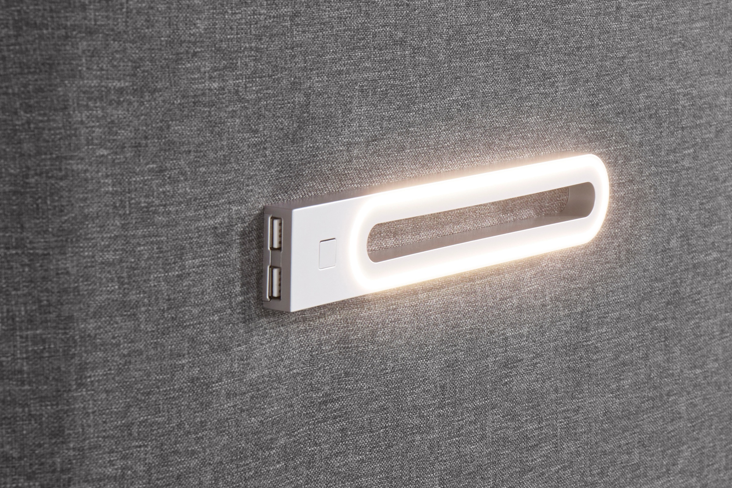 INOSIGN Boxbett »Luan«, Schubkästen, LED-Beleuchtung und Topper, in Breite 120 cm und 180 cm