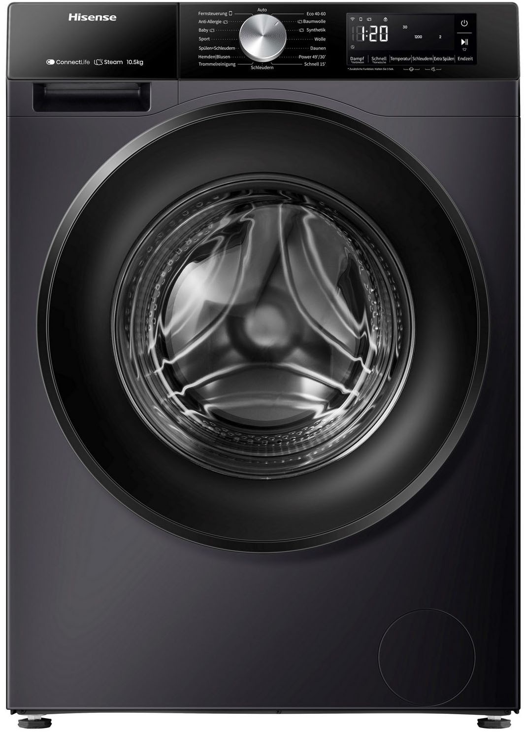 Hisense Waschmaschine »WF5S1045BB« 10,5 kg 1400 U/min AutoDosing