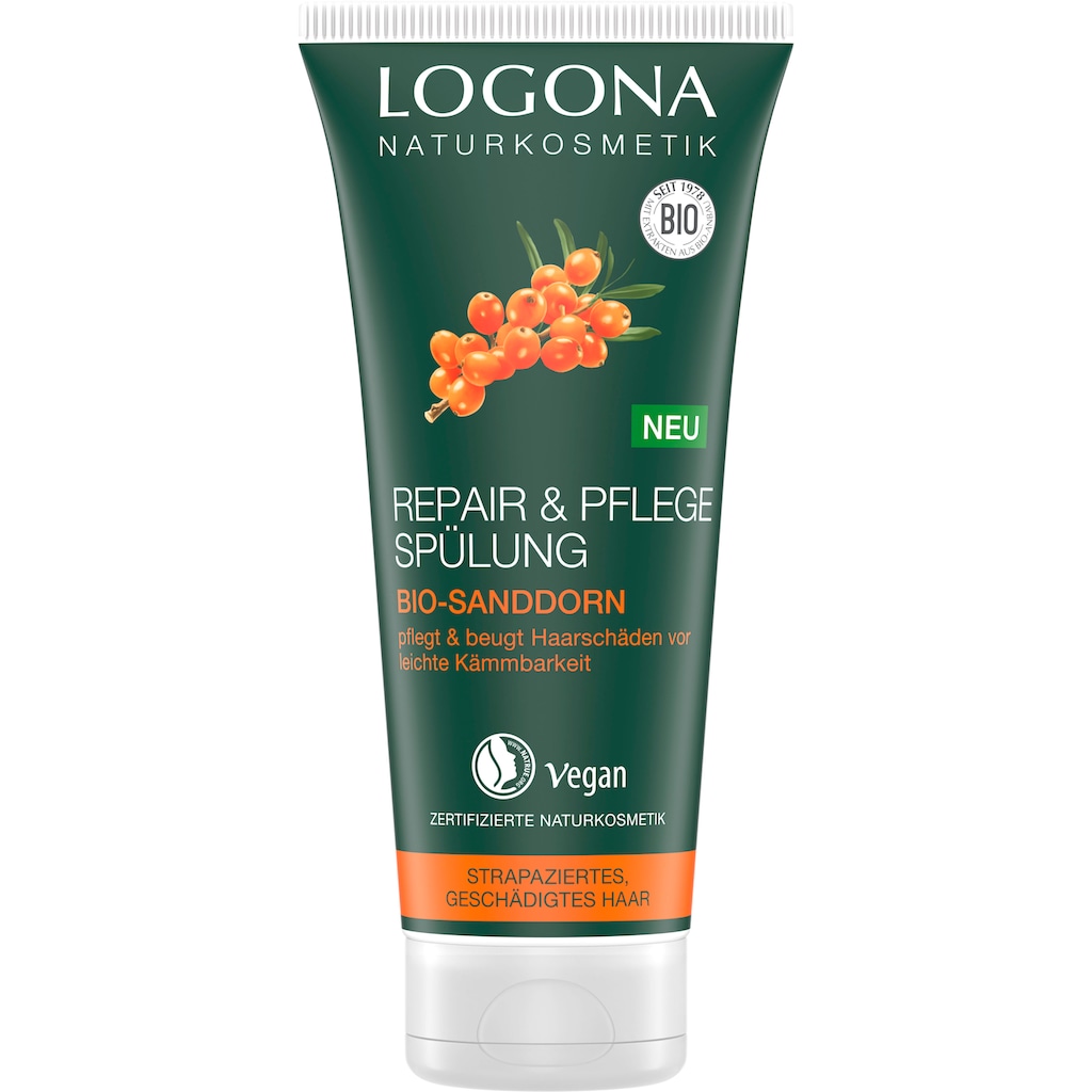 LOGONA Haarspülung »Logona Repair&Pflege Spülung Bio-Sanddorn«